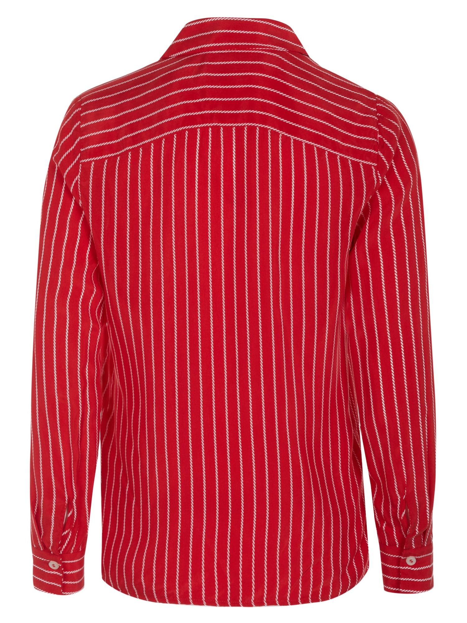 TOMMY HILFIGER Blusa 'Tommy Hilfiger CUPRO ROPE STP Bluse rot'  rojo