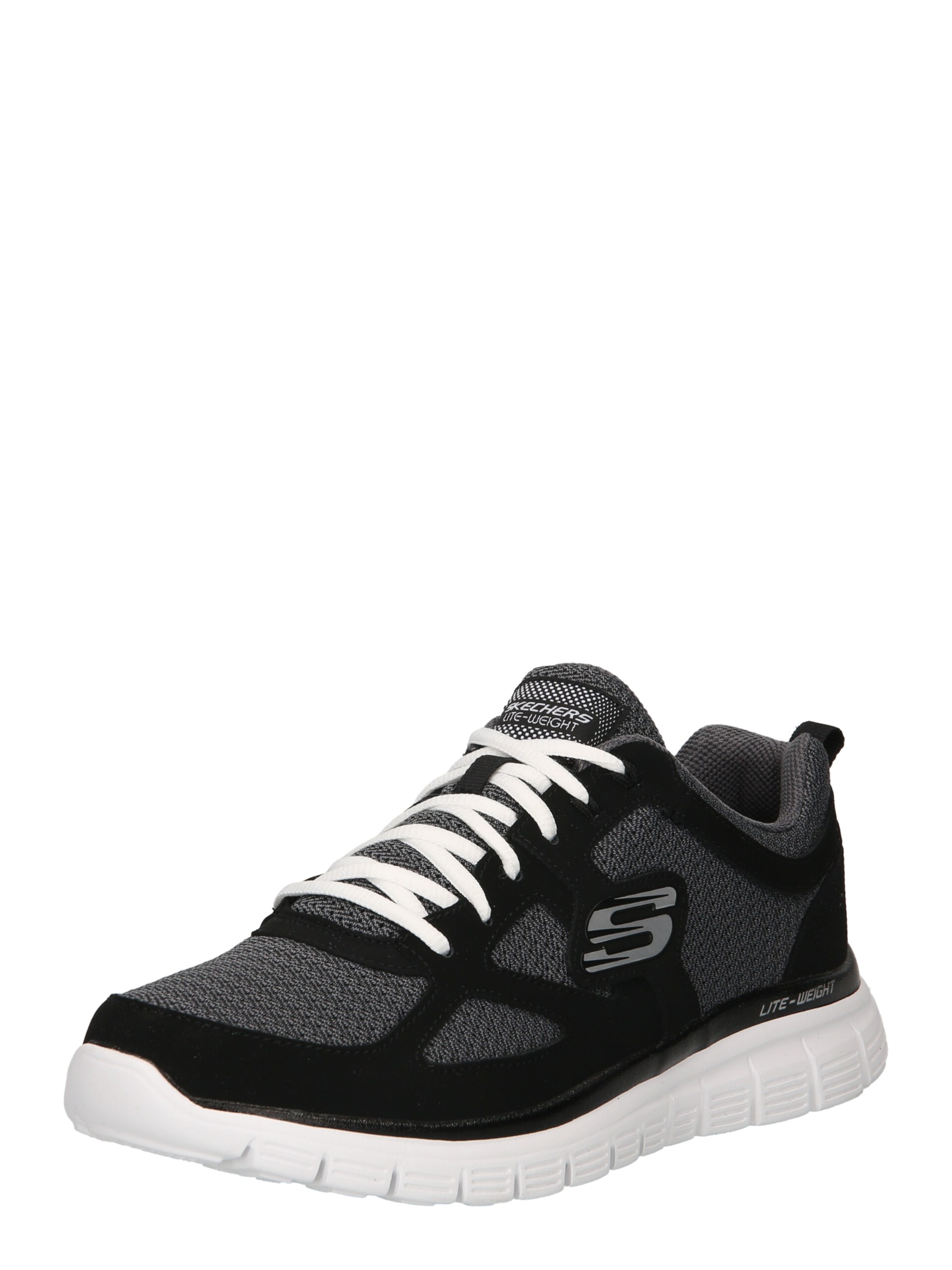 SKECHERS Låg sneaker grå / svart sneakers herr