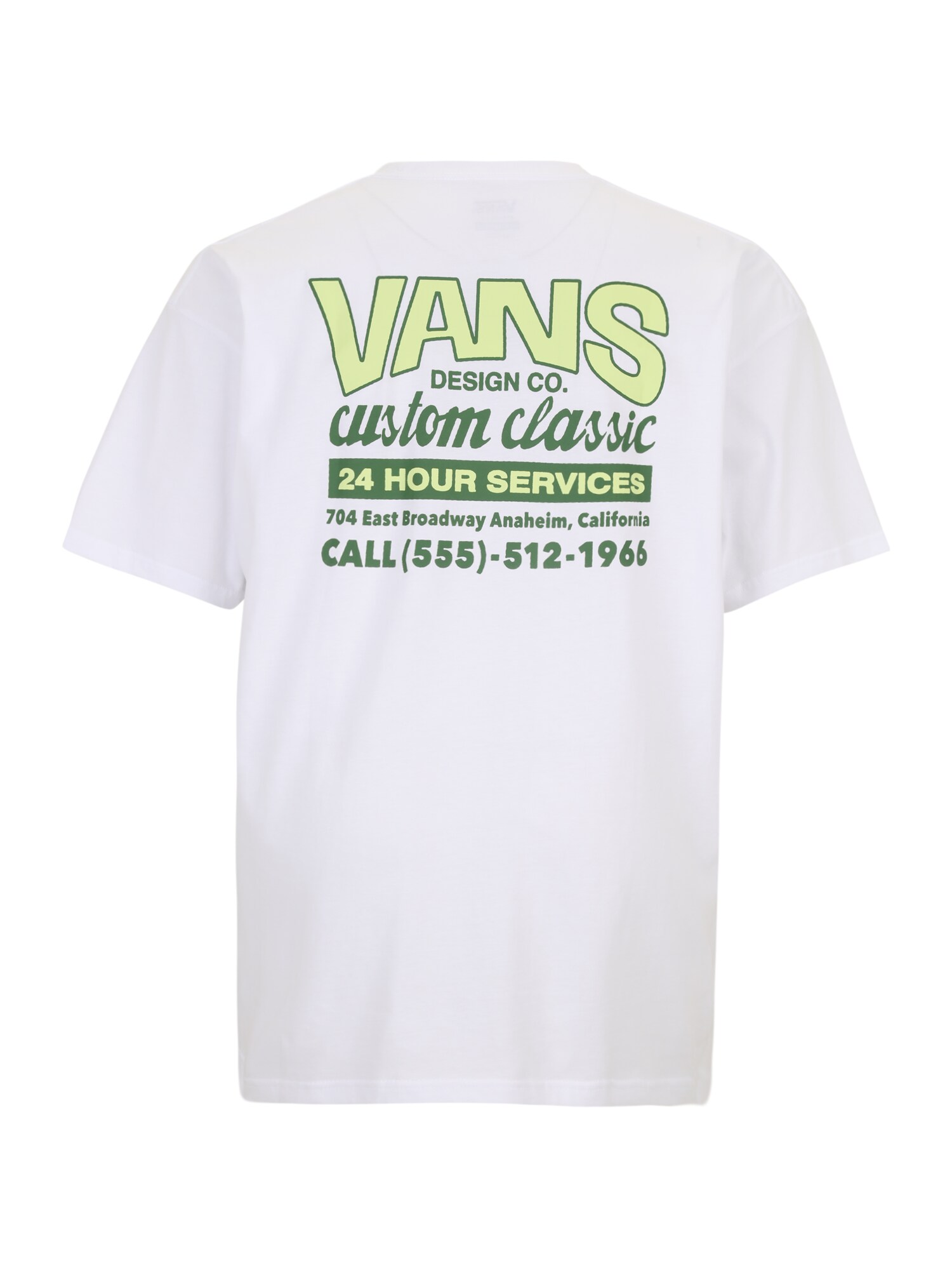 VANS Póló  világos sárga / fenyő / fehér termék 2. képe
