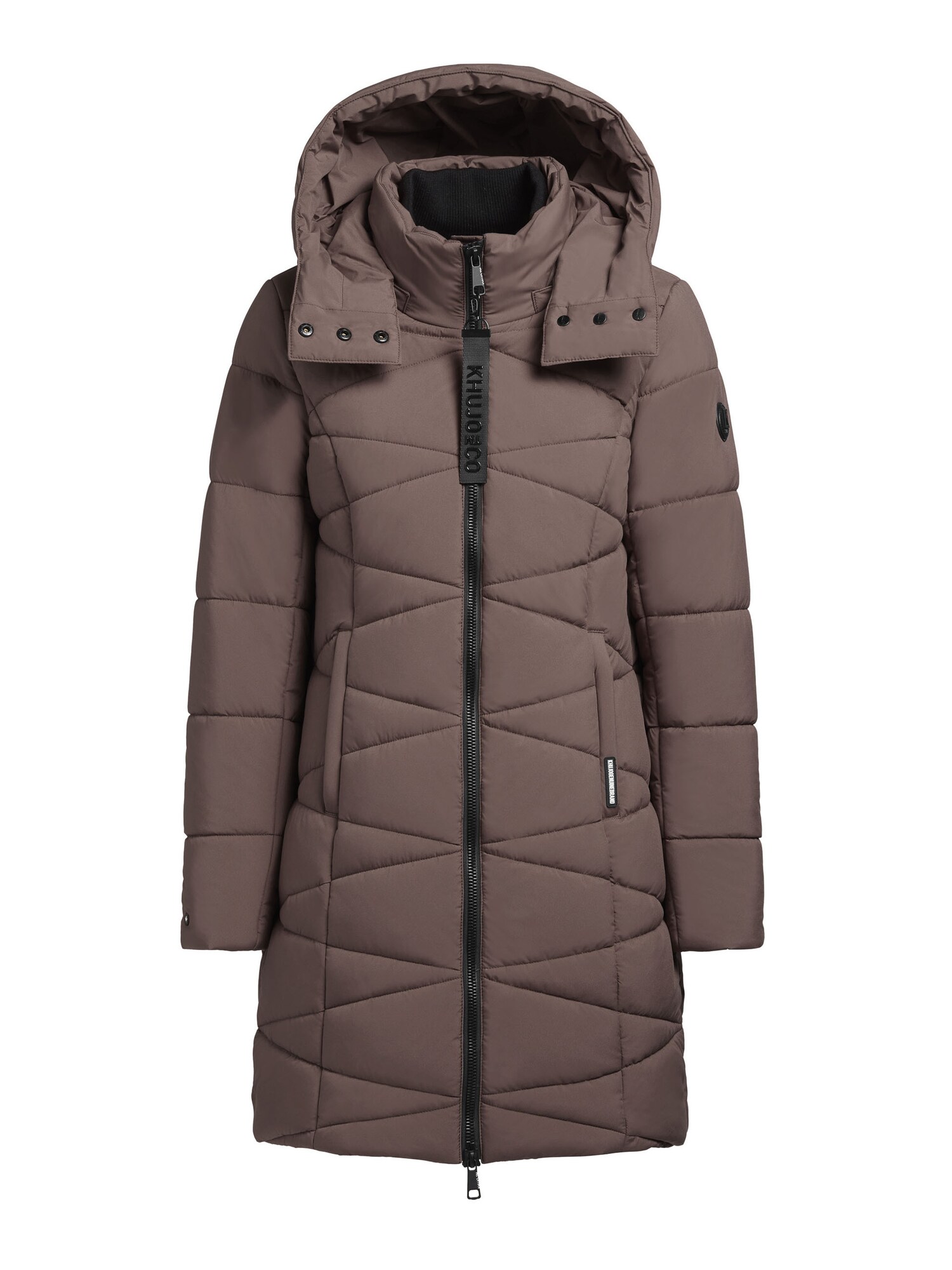 khujo Palton de iarnă Fitt3  gri taupe / negru