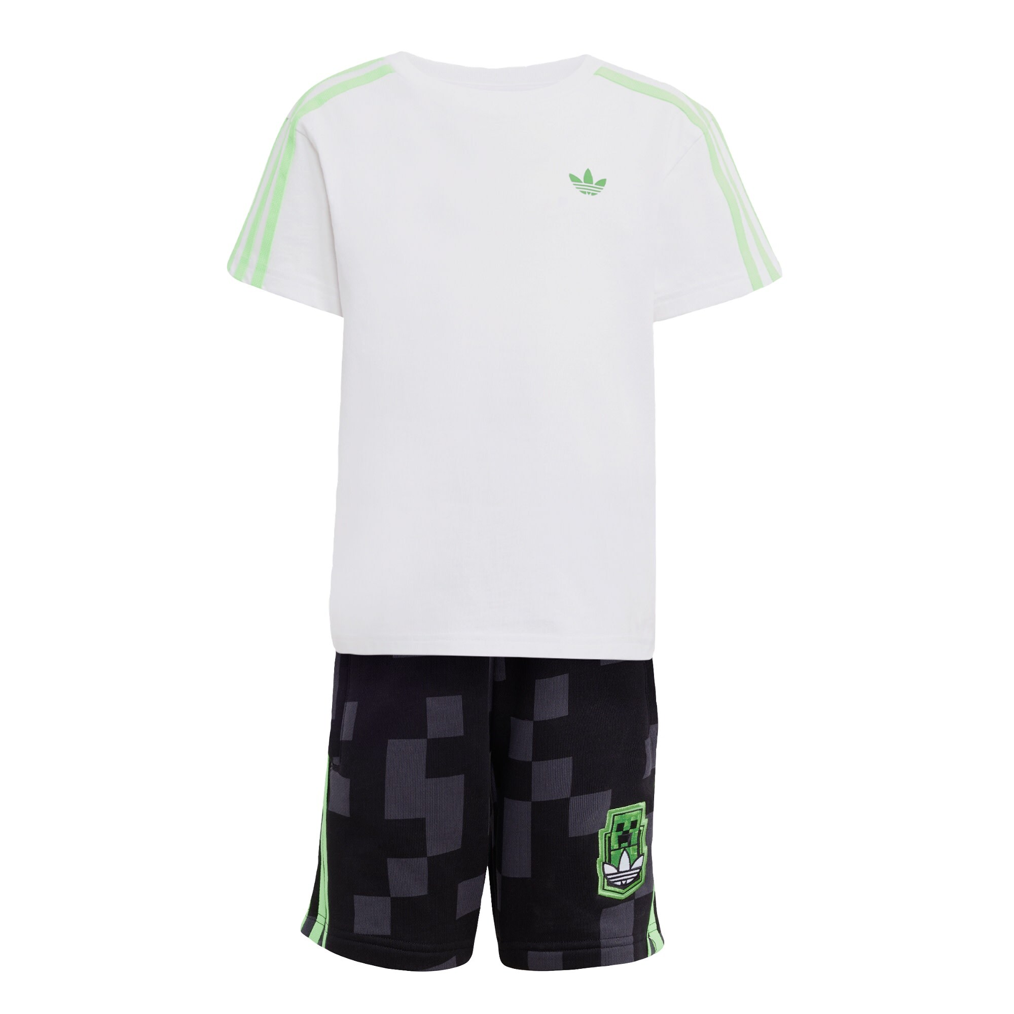 ADIDAS ORIGINALS Set x Minecraft  gri închis / verde deschis / negru / alb