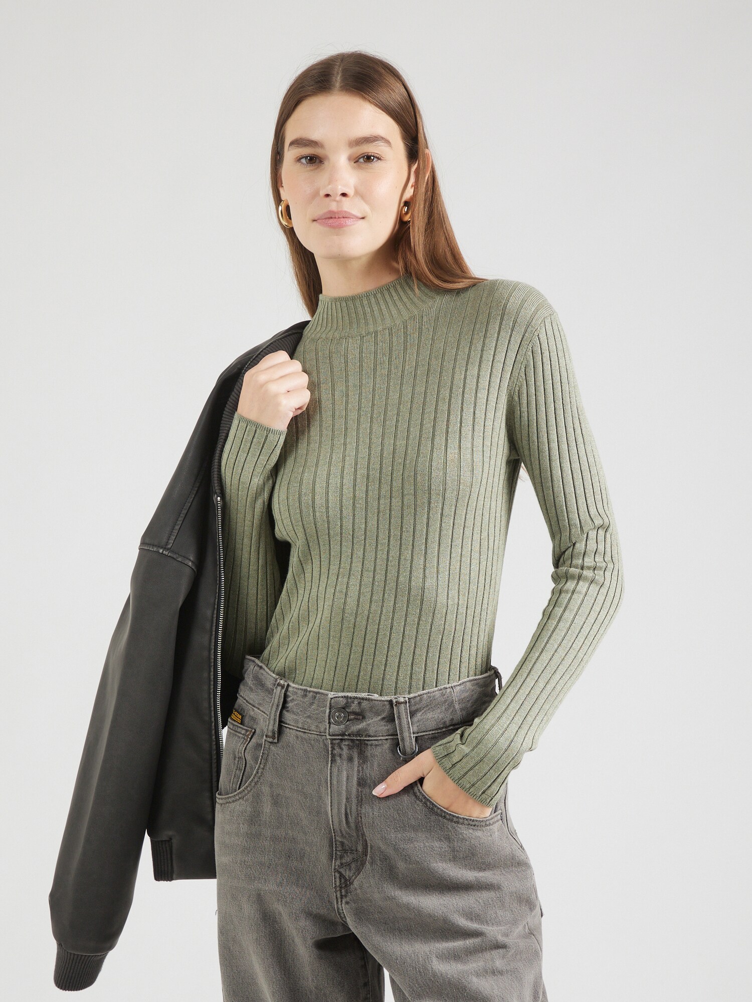 Hailys Pulóver 'Kl44ea'  khaki termék 2. képe