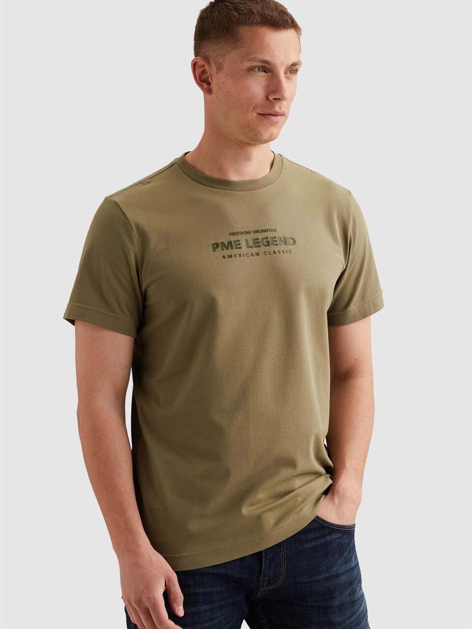 T-shirt 'T-shirt in a cotton blend with artwork'