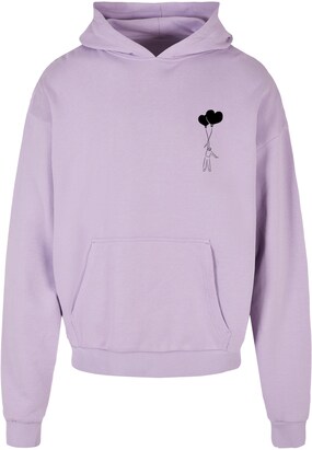 Merchcode Sweatshirt ‘Love In The Air’ Orchidee / Zwart