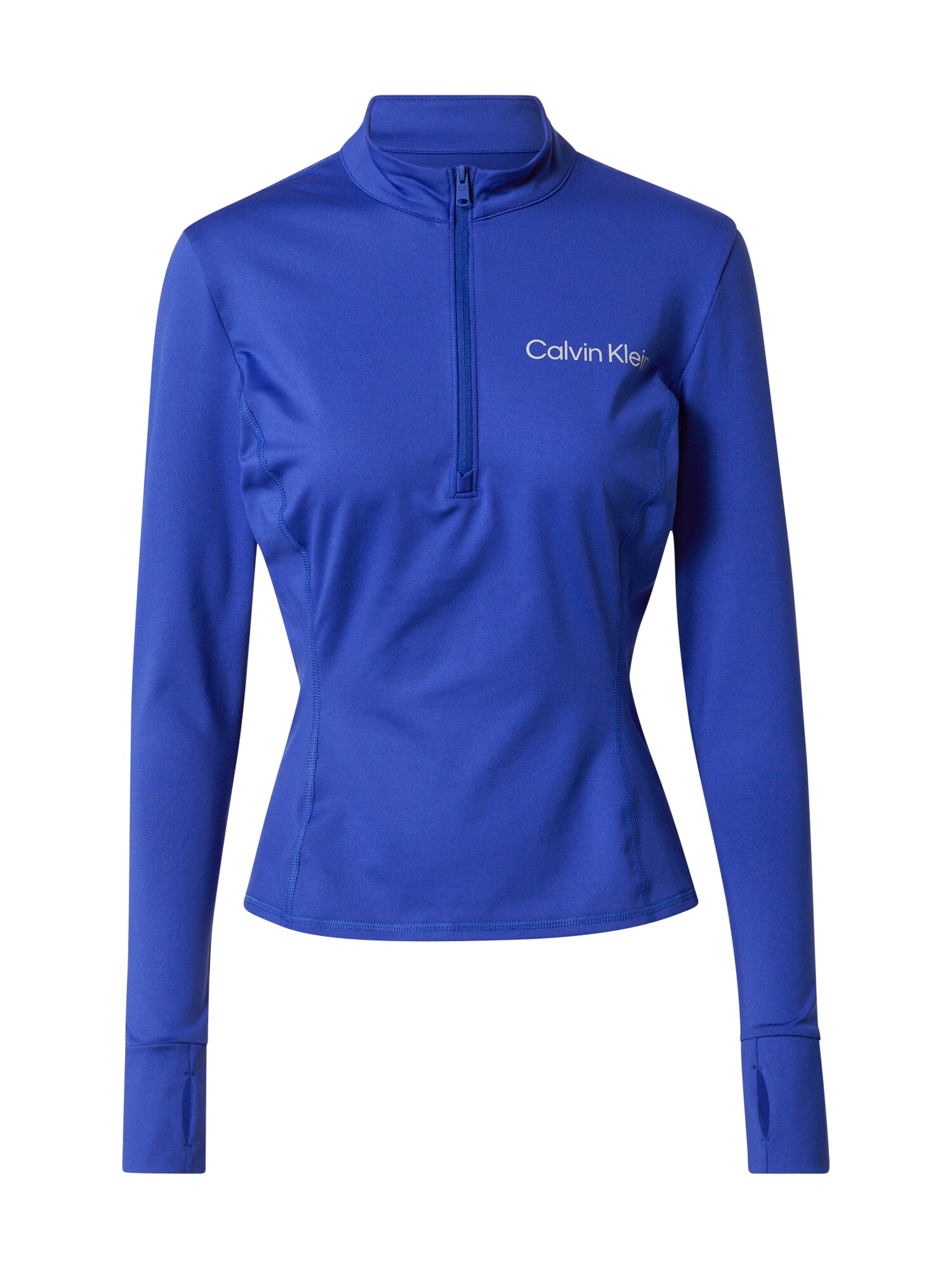 Calvin Klein Performance Sporta krekls karaliski zils / balts