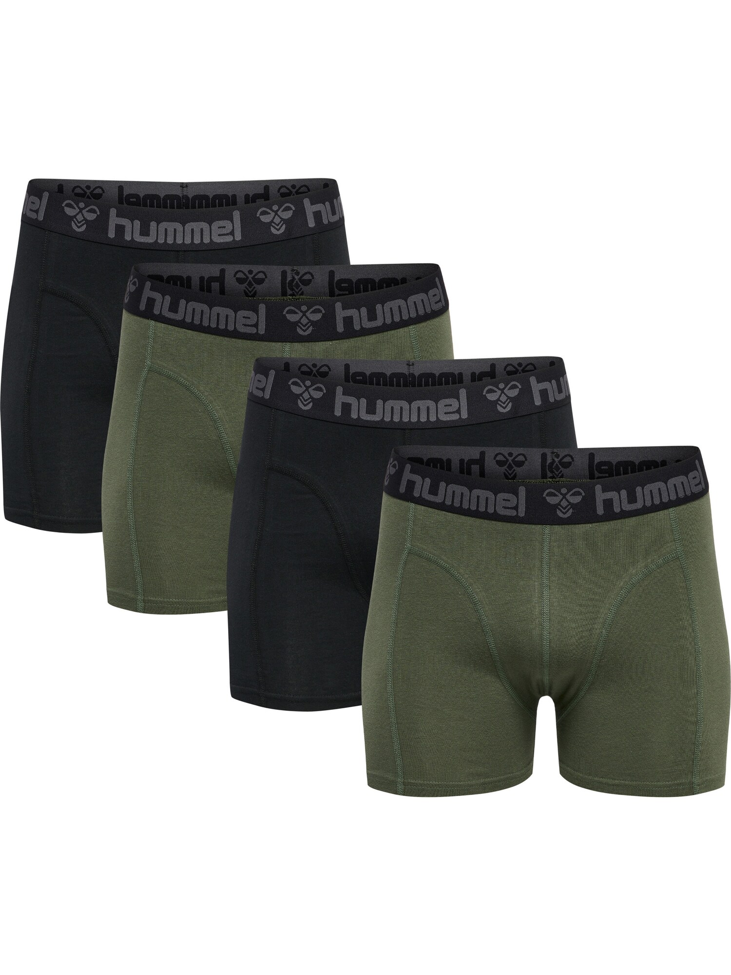 Hummel Boxer trumpikės 'Marston' tamsiai pilka / alyvuogių spalva / juoda