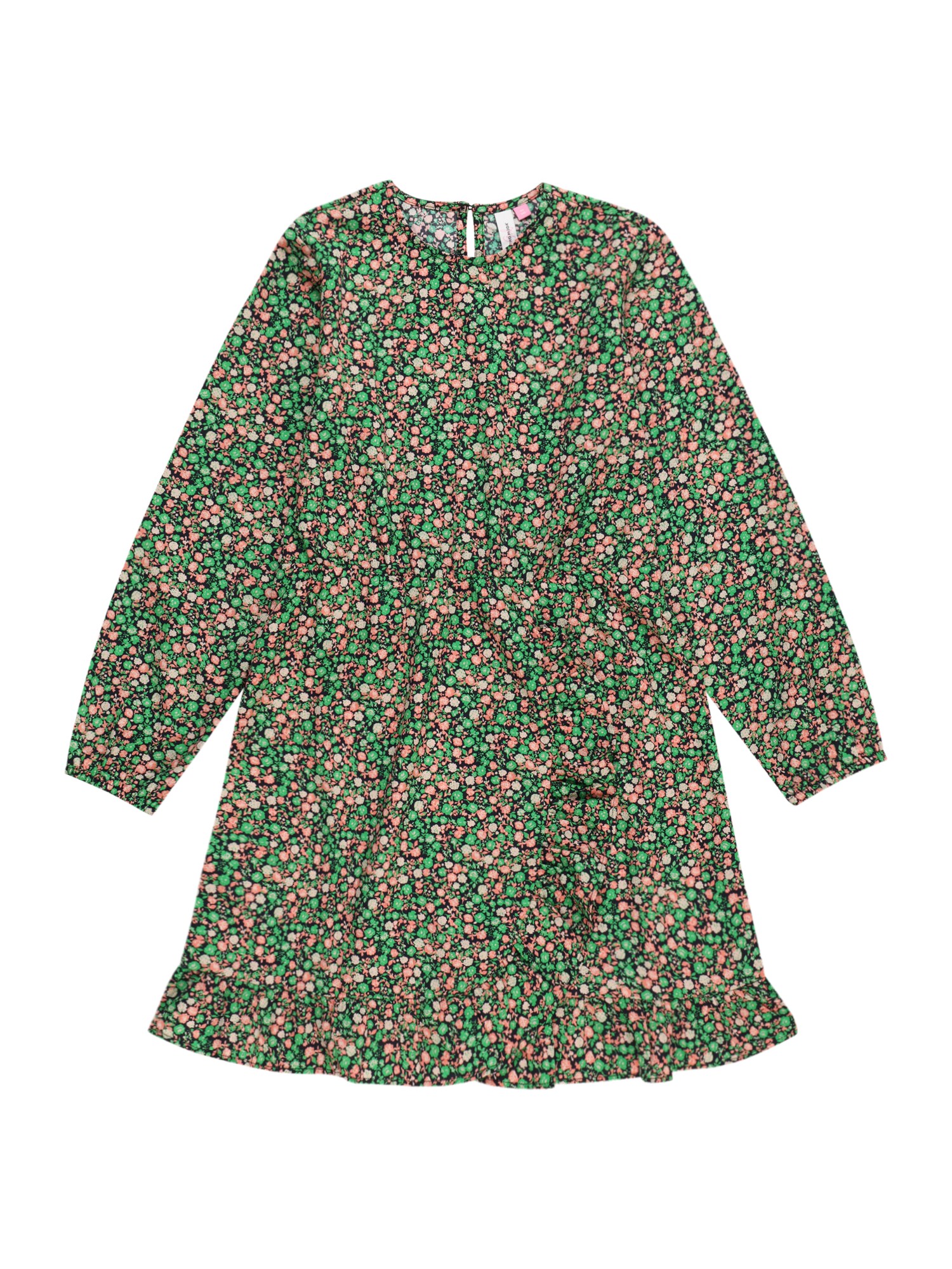 Vero Moda Girl Vestido 'ELSA'  verde / laranja / preto