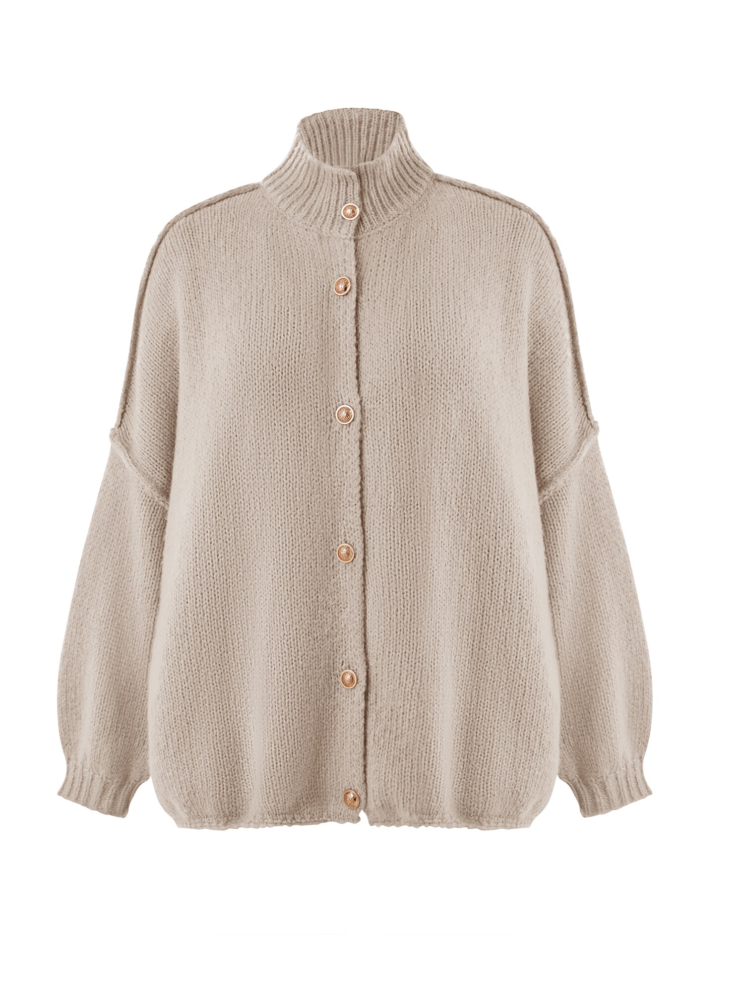 Imily Bela Geacă tricotată  alb kitt