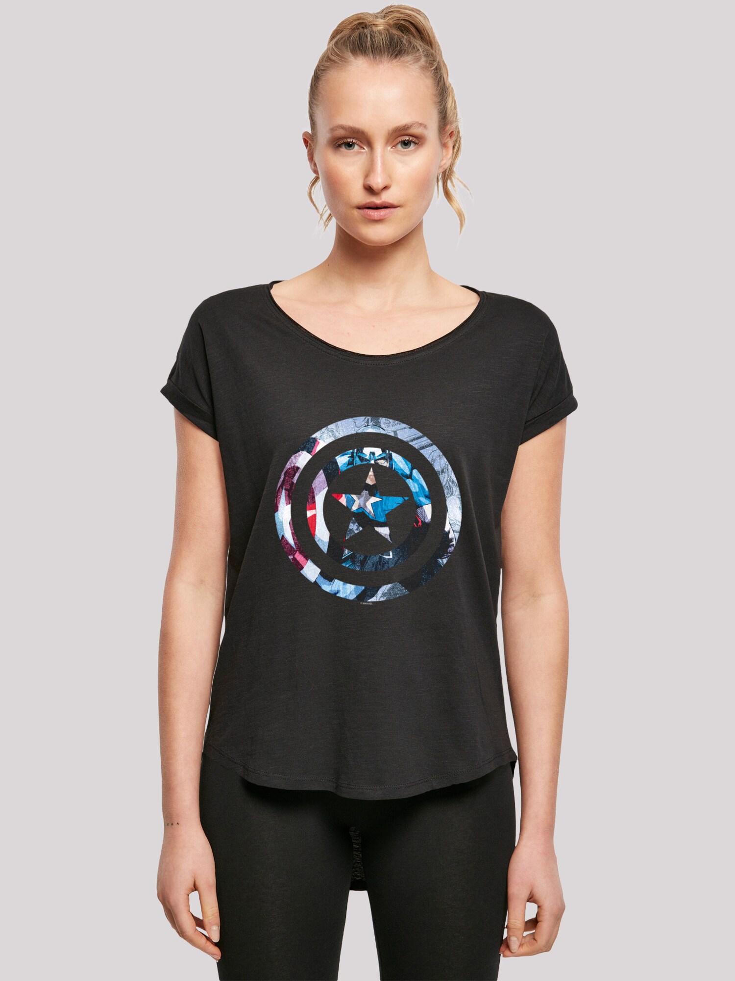 Thumbnail - F4NT4STIC T-Shirt Marvel Avengers Captain America Montage Symbol