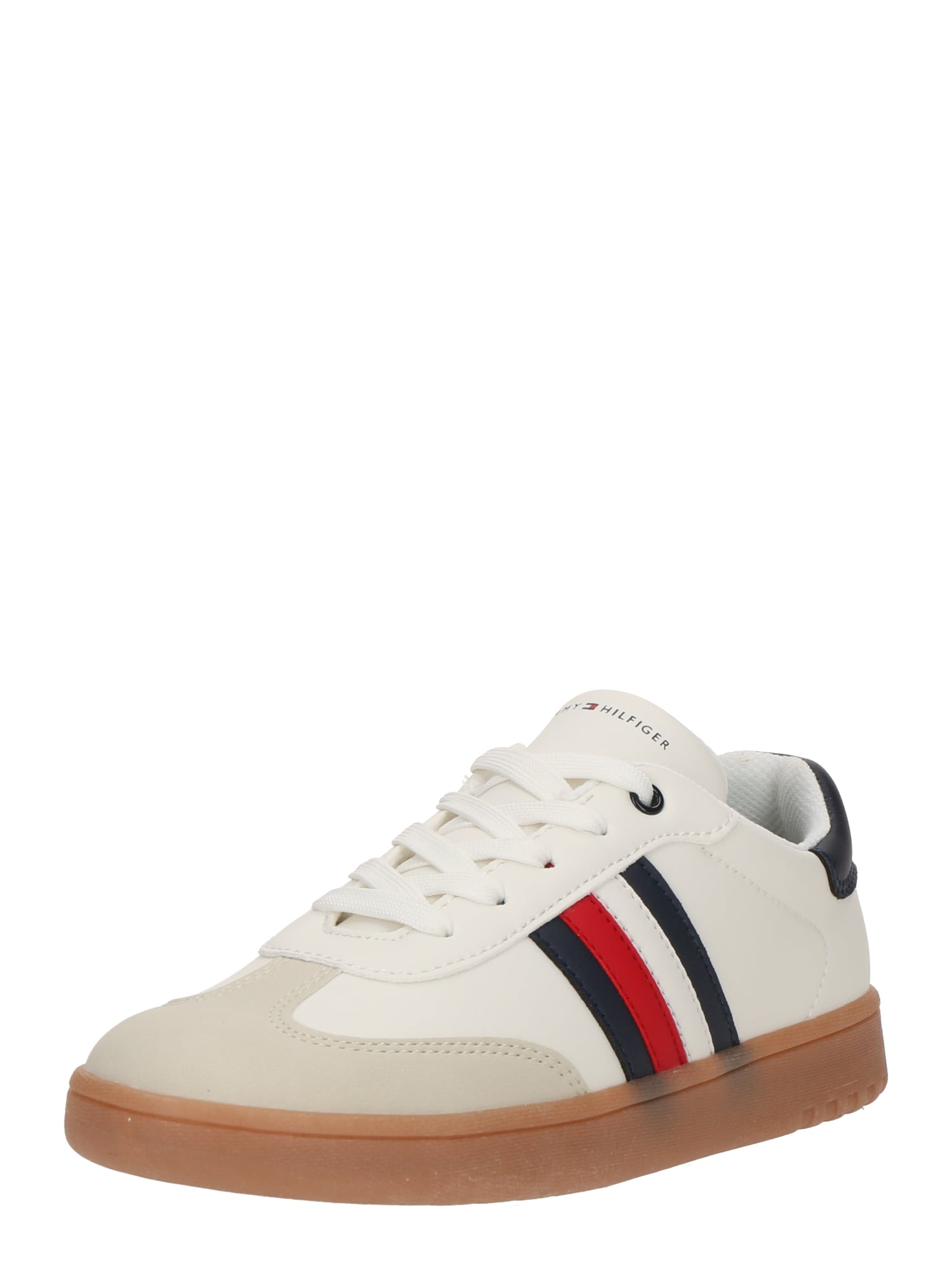TOMMY HILFIGER Sneaker  bej / bej închis / albastru marin / alb