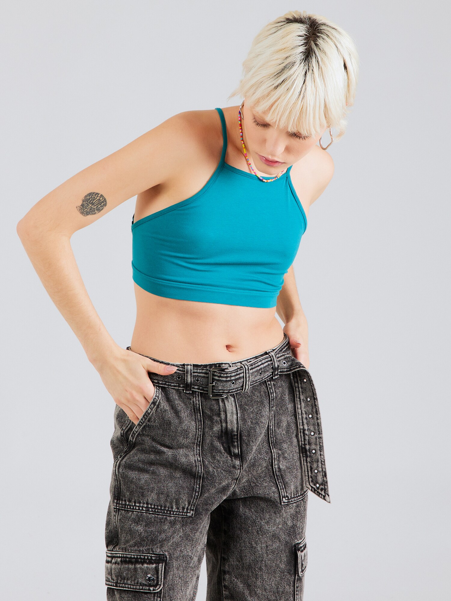 Urban Classics Top  ciánkék termék 2. képe