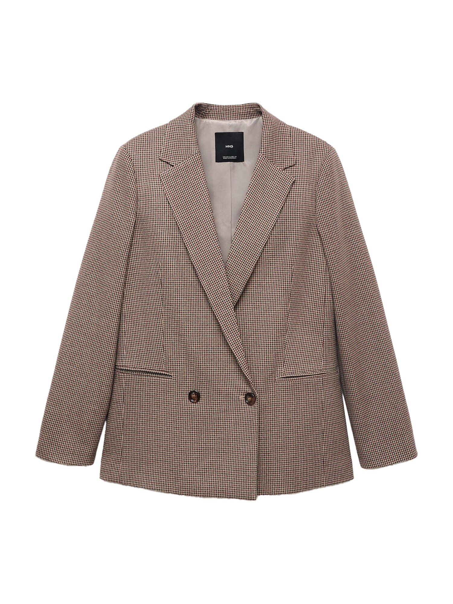 MANGO Sacou CHARLOTT  maro / roșu bordeaux / negru