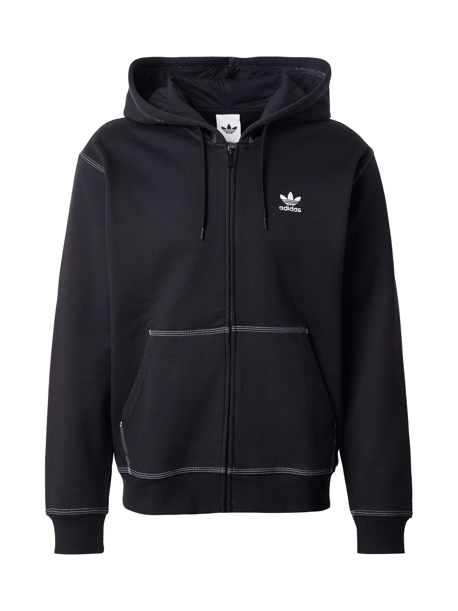 ADIDAS ORIGINALS Tréning dzseki 'ESSENTIALS'  fekete / fehér akciós termékkép 1