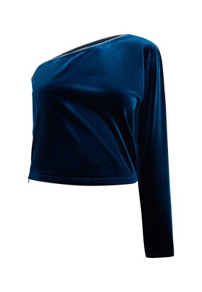 faina Top ‘Nally’ Blauw