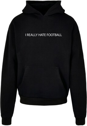 Merchcode Sweatshirt ‘Hate Football’ Zwart / Wit