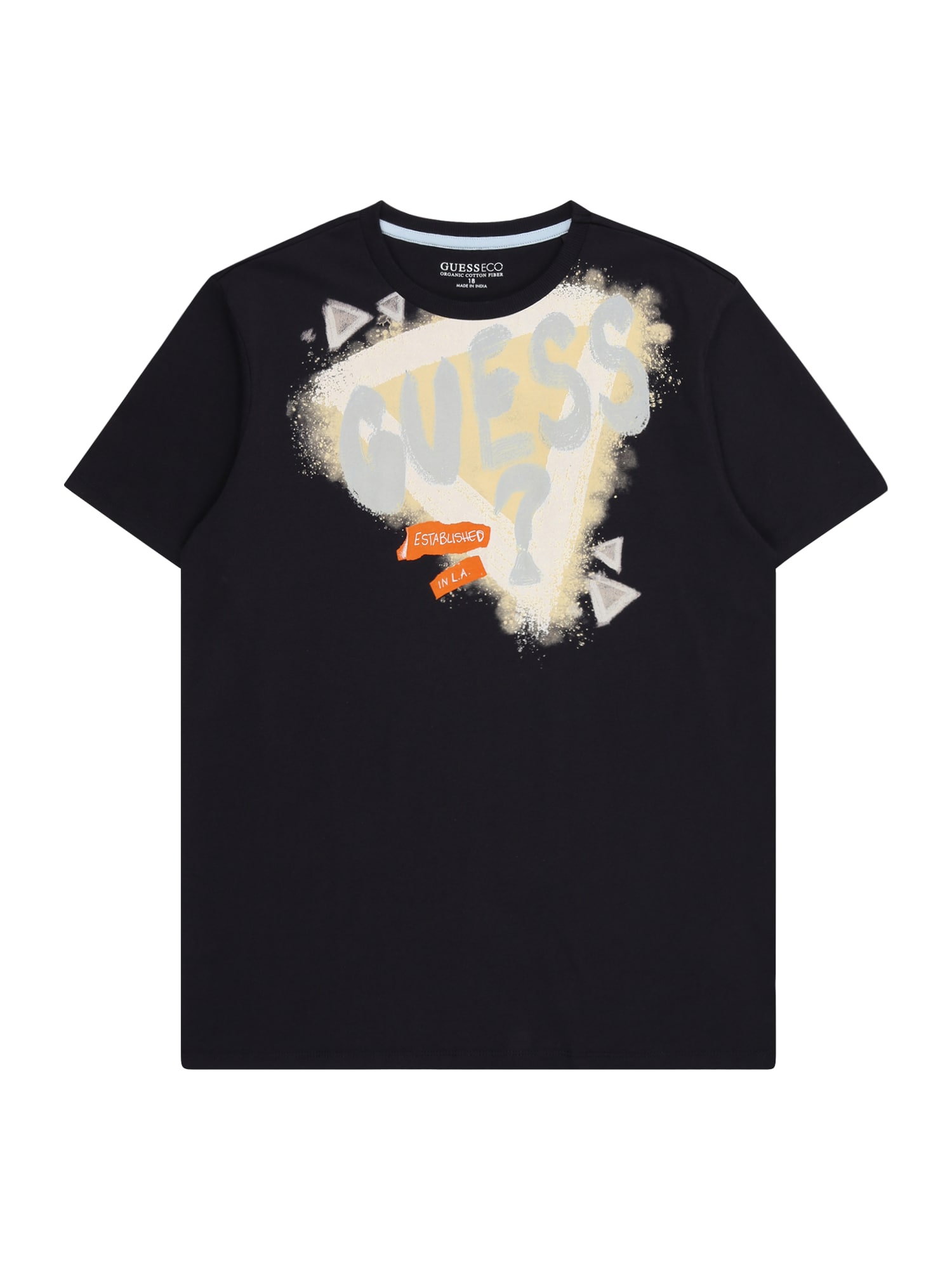 GUESS Tricou  bej / bleumarin / gri / portocaliu
