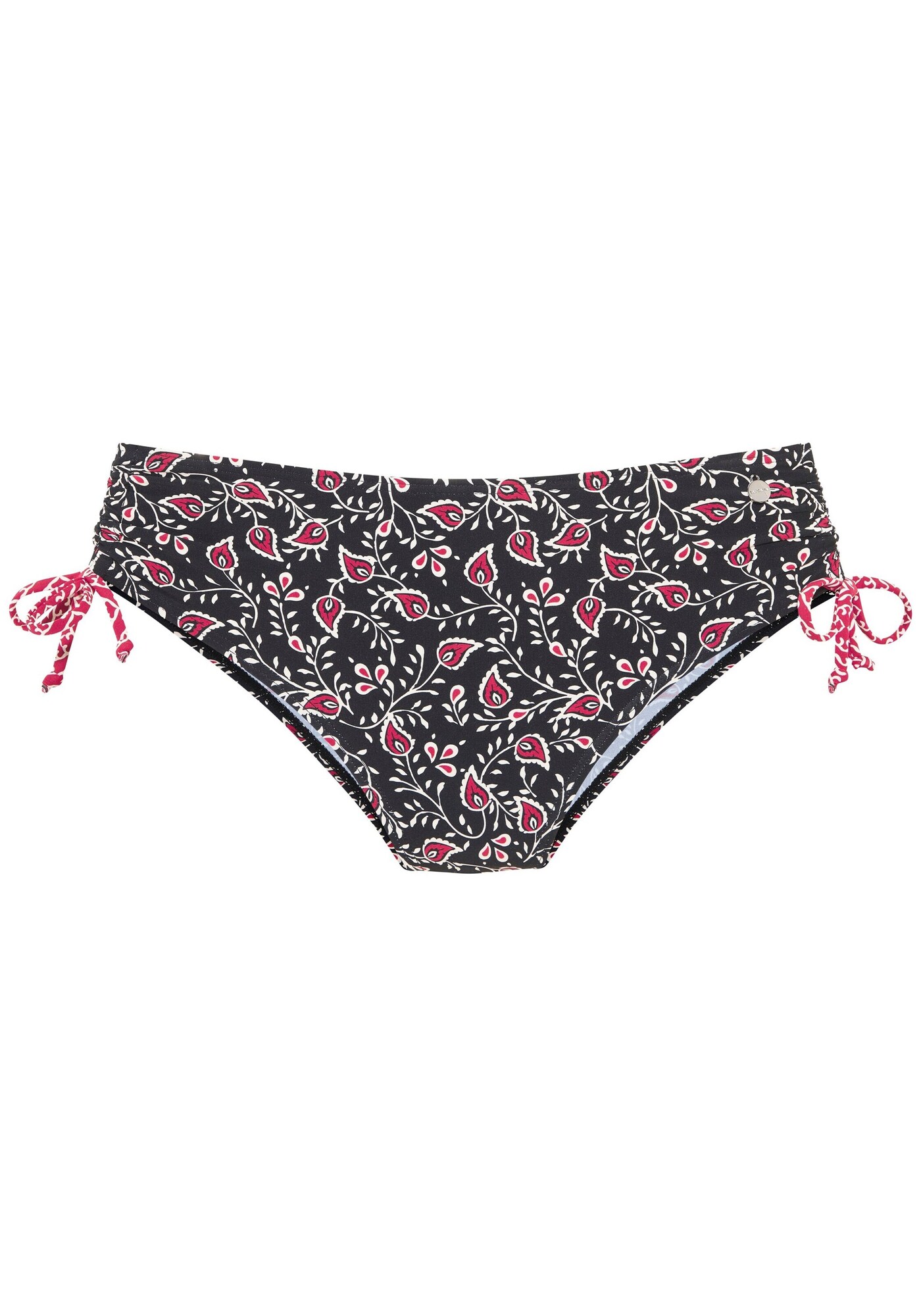 LASCANA Slip costum de baie roz închis / negru / alb