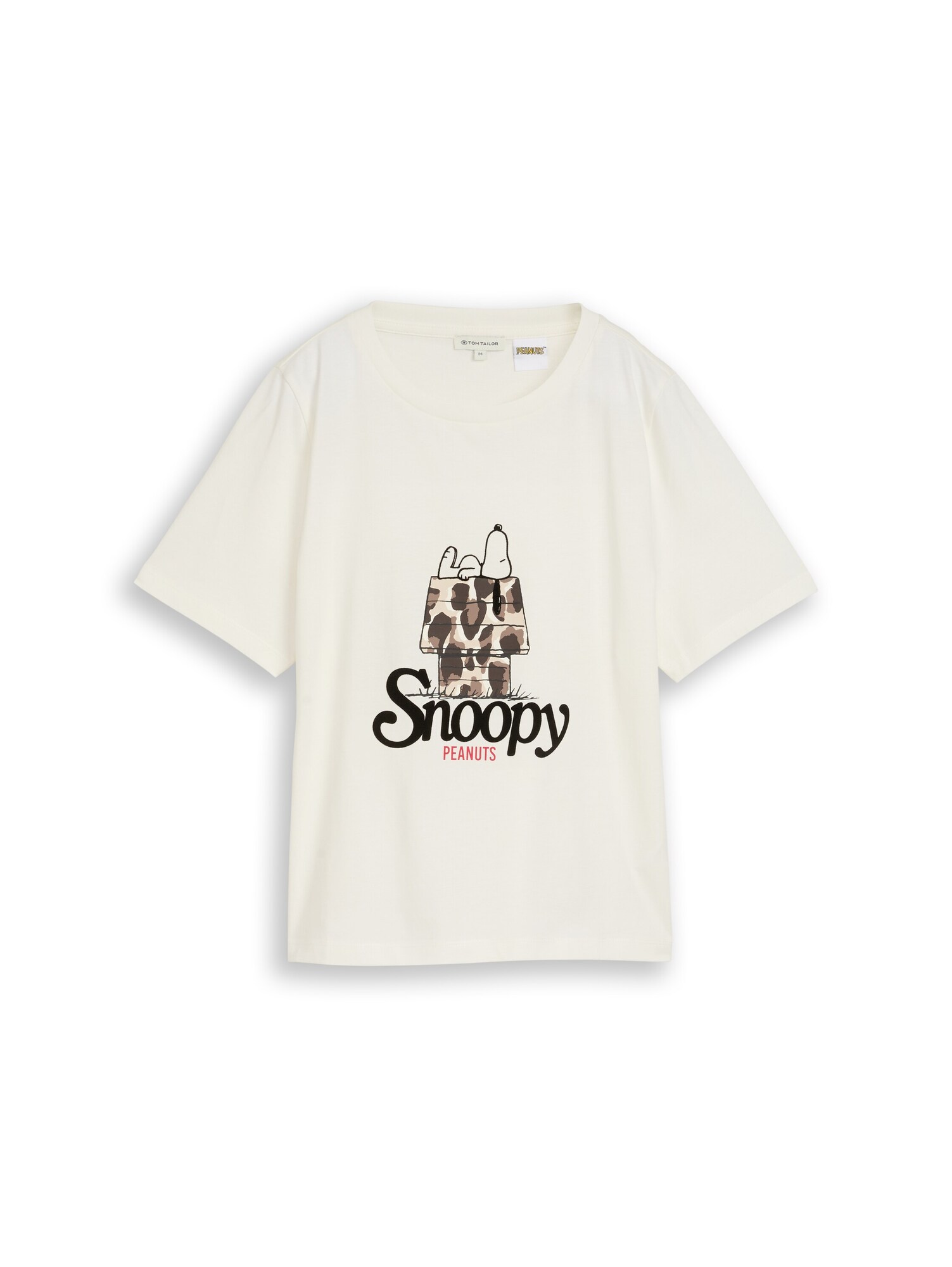 TOM TAILOR Tricou maro / sângeriu / negru / alb lână