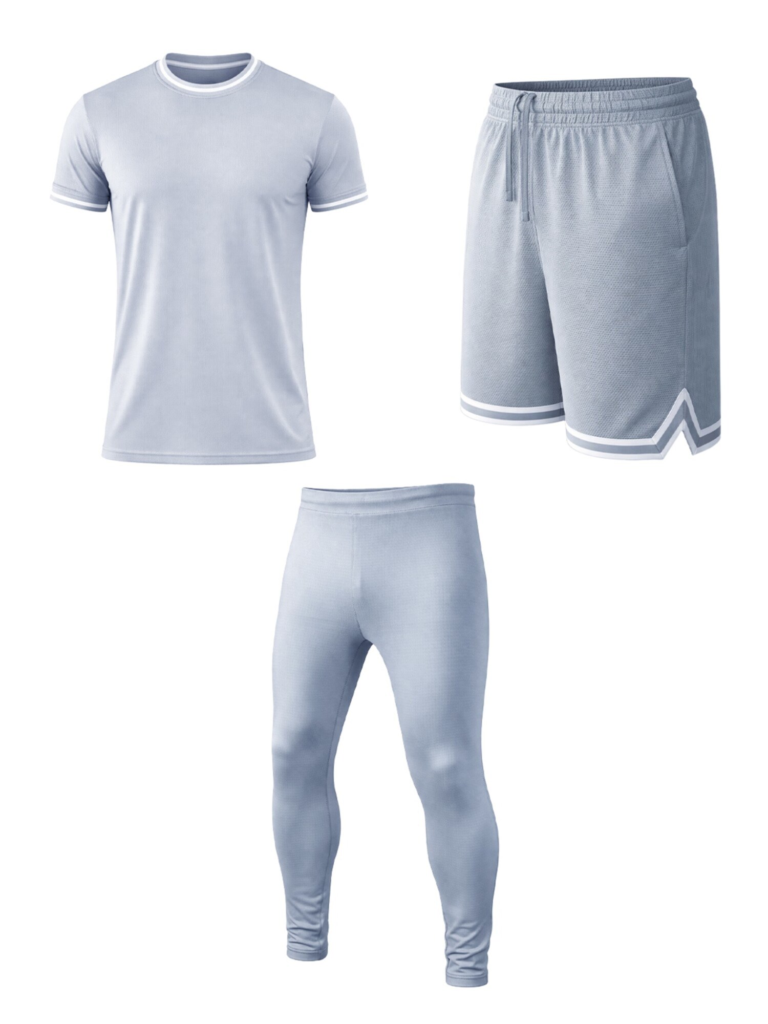 PANTONECLO Completo sportivo 'Flex'  grigio chiaro