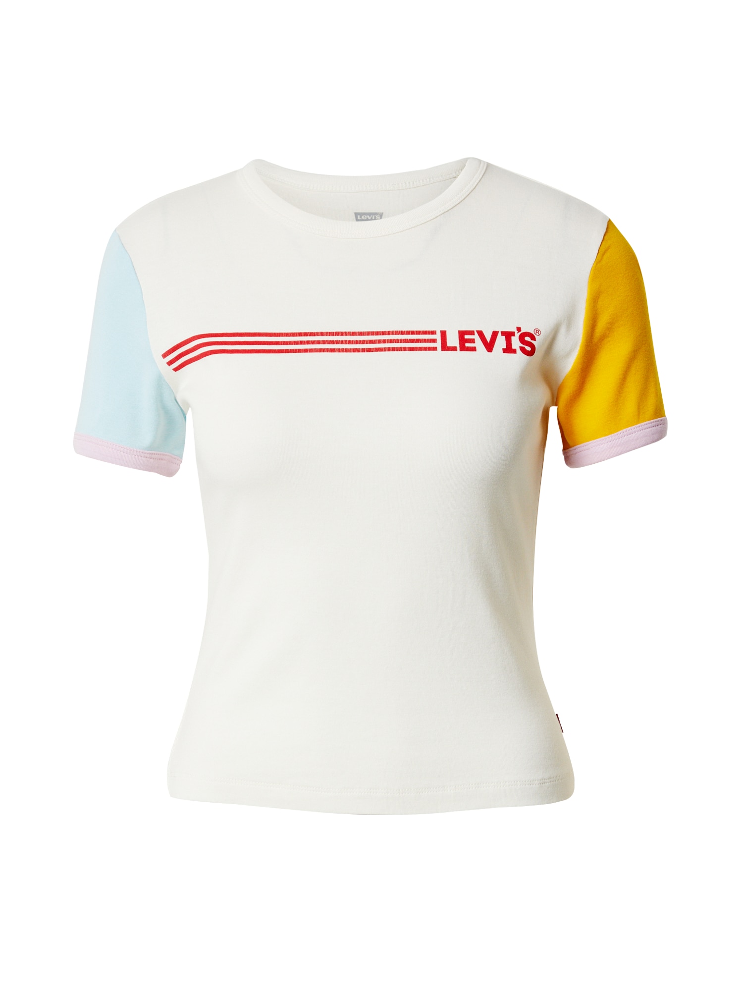 LEVI'S Majica 'RICKIE'  svijetloplava / narančasto žuta / crvena / bijela