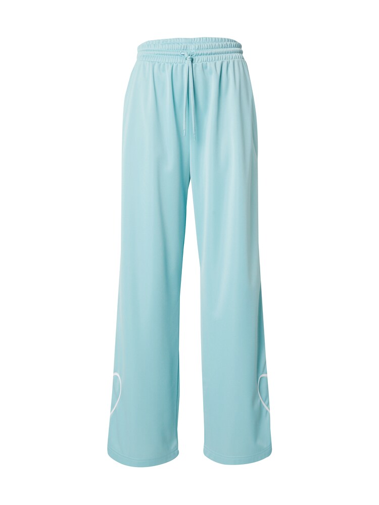 Monki Hose Damen Größe 38 aqua / weiß