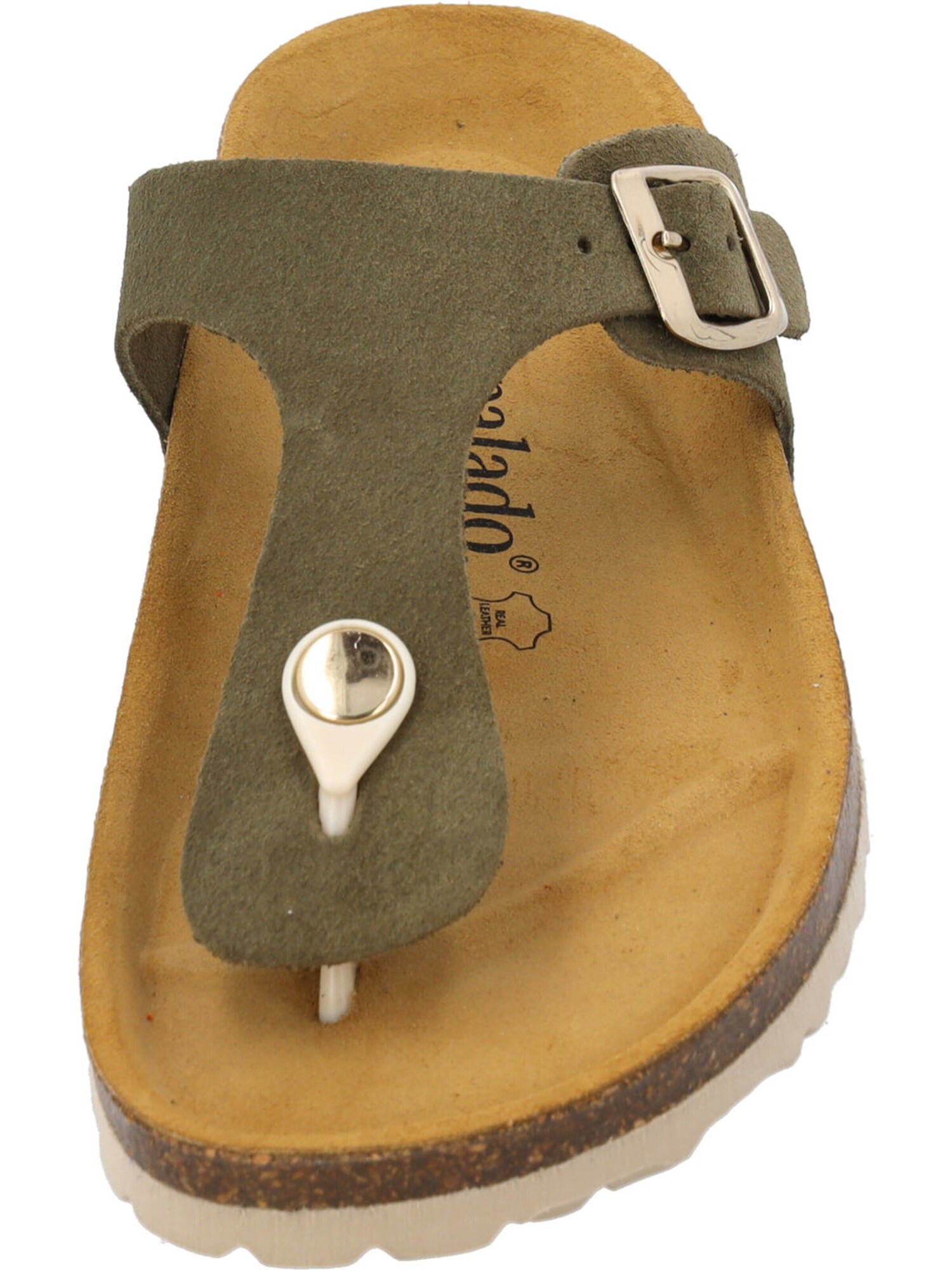 Palado Teenslipper ' Kos Suede Premium Leather' kaki