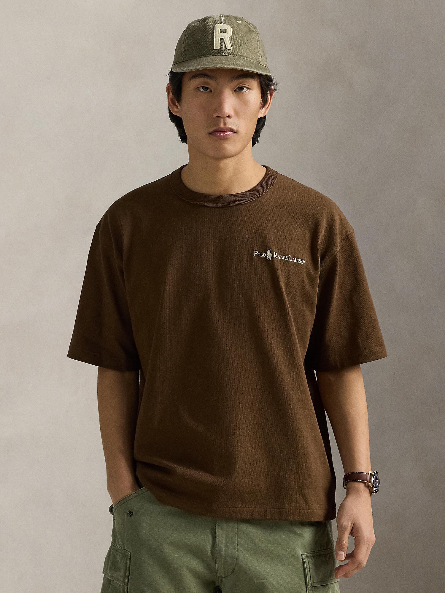 Polo Ralph Lauren Póló  bézs / sötét barna termék 2. képe