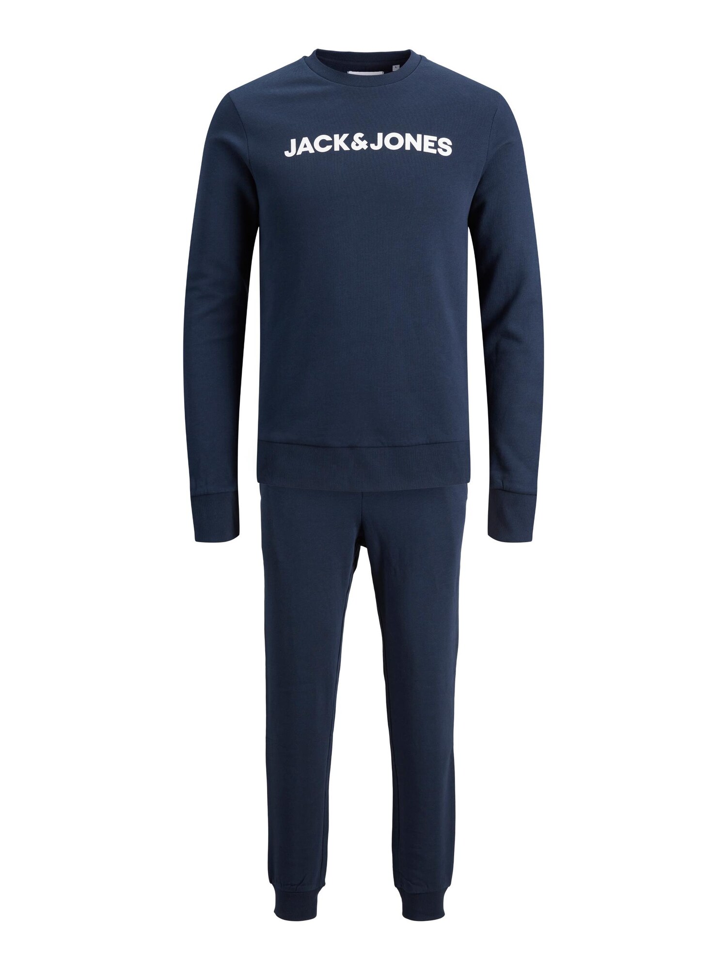 JACK & JONES Treniņtērps tumši zils / balts