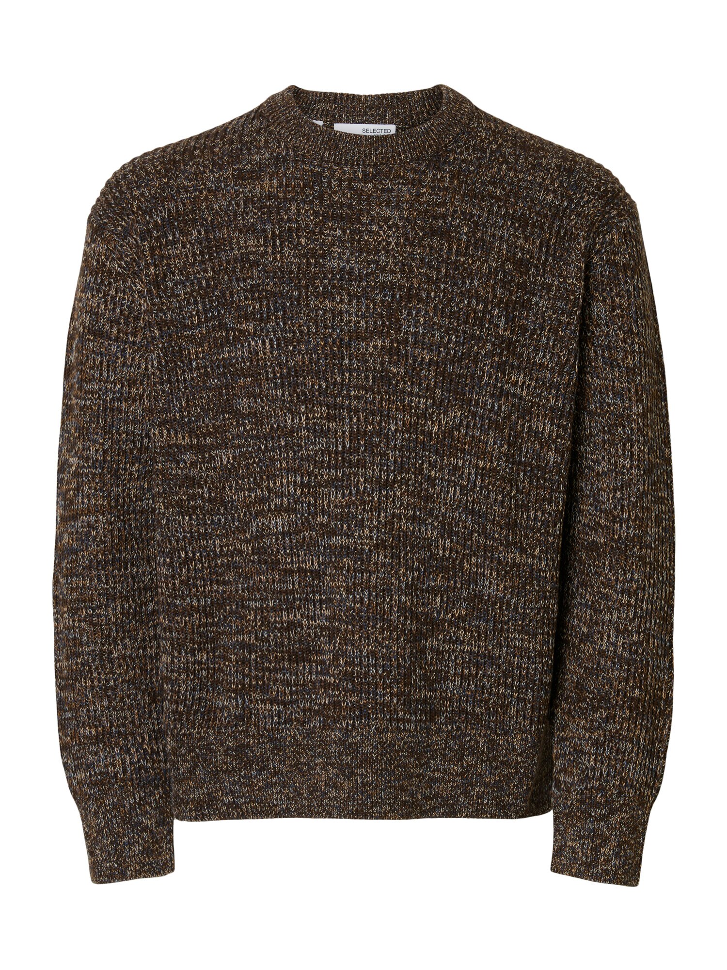 SELECTED Jersey 'SLHTilum'  marrón oscuro