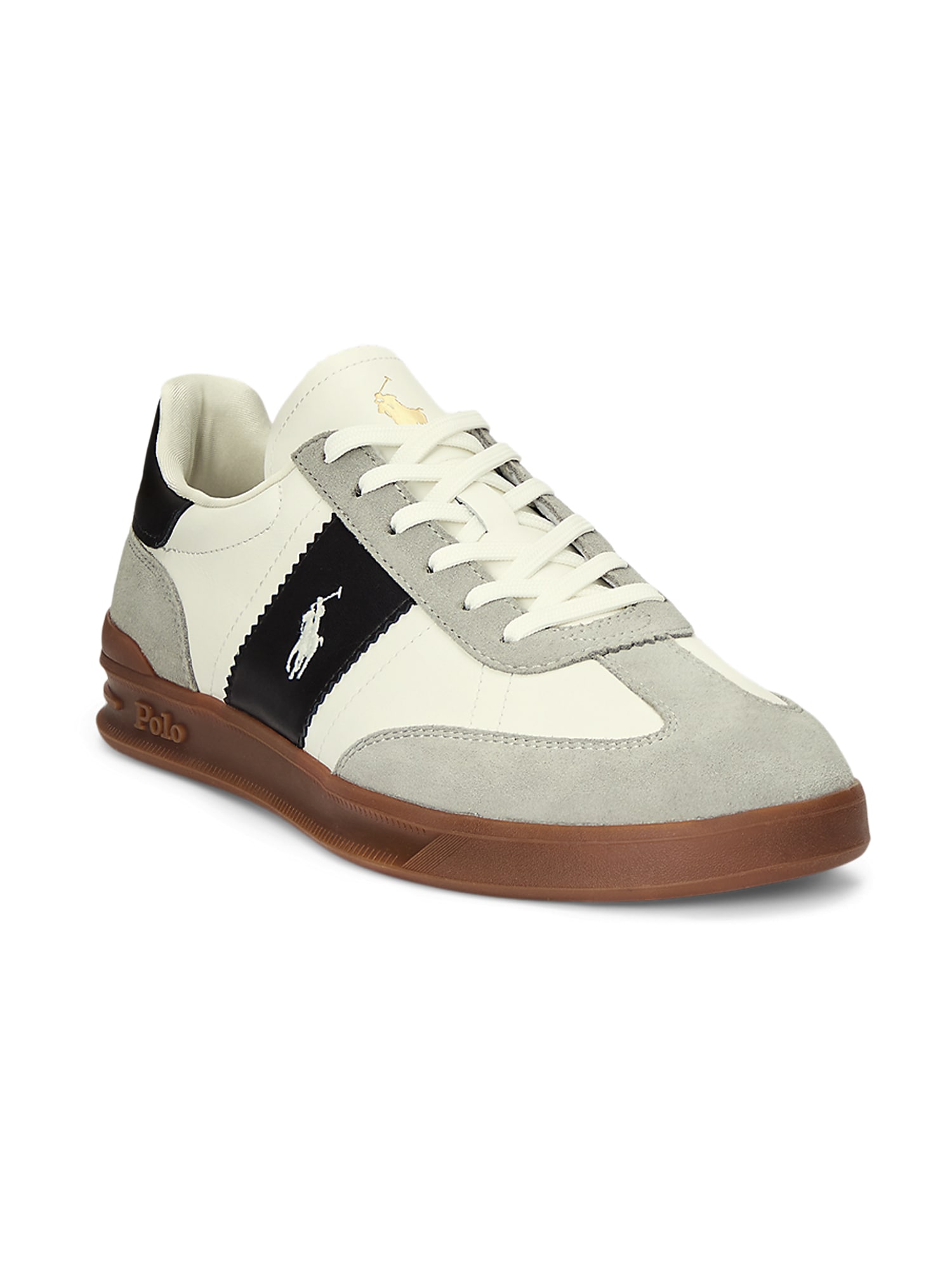 Polo Ralph Lauren Sneaker low HRT AERA  gri deschis / negru / alb