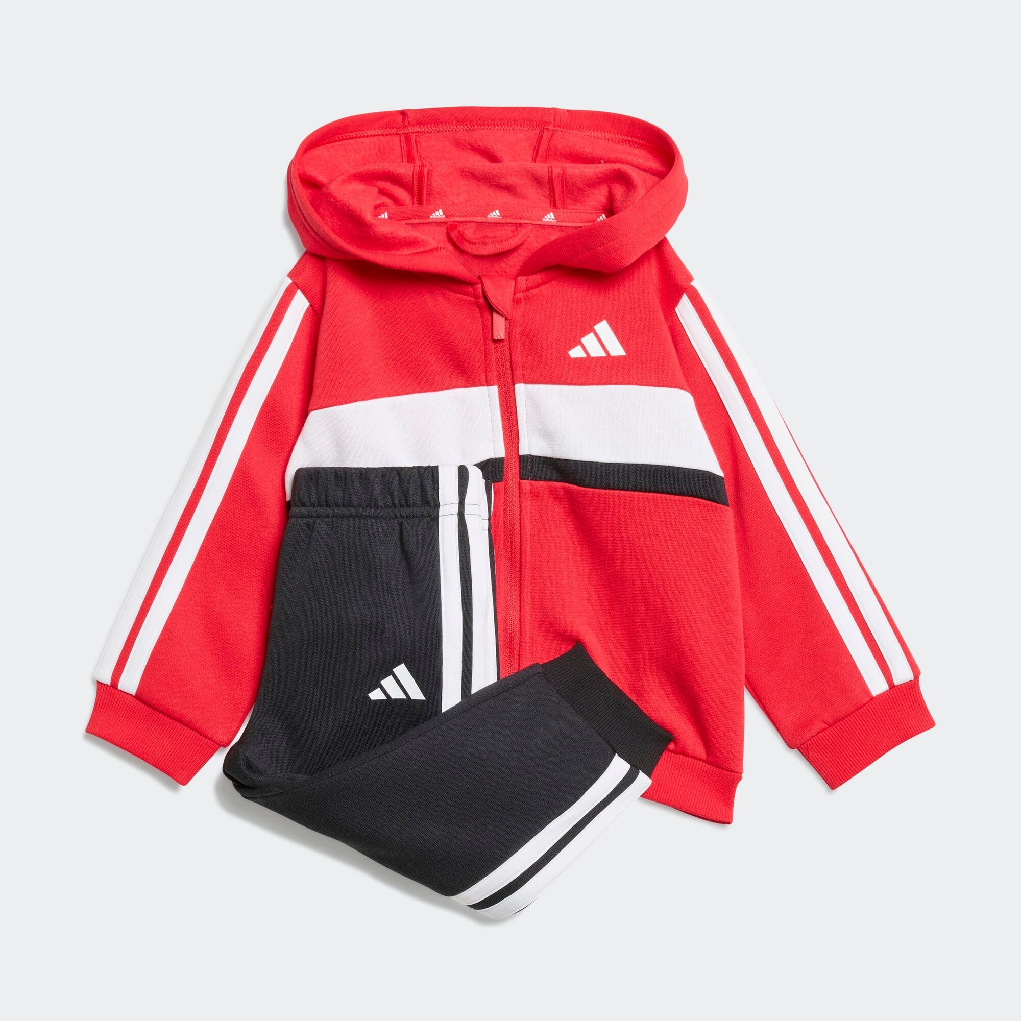 ADIDAS SPORTSWEAR Tréningový komplet  jasne červená / čierna / biela