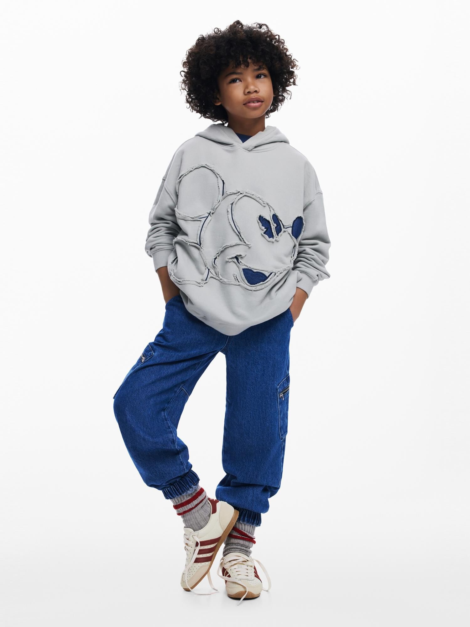 Desigual Mikina 'Mickey Mouse™'  kamenná (obrázok 2)
