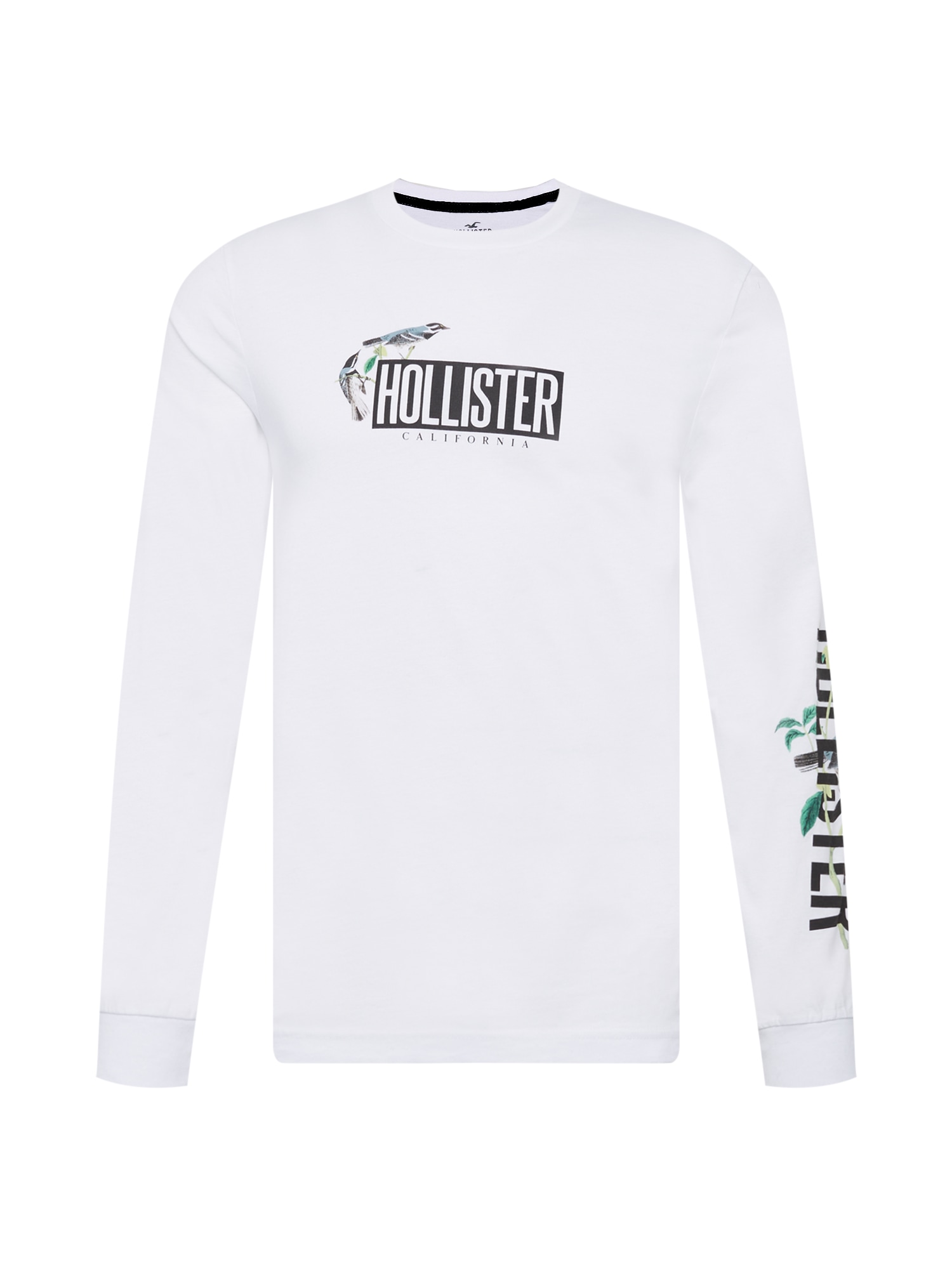 HOLLISTER Тениска  светложълто / зелено / черно / бяло