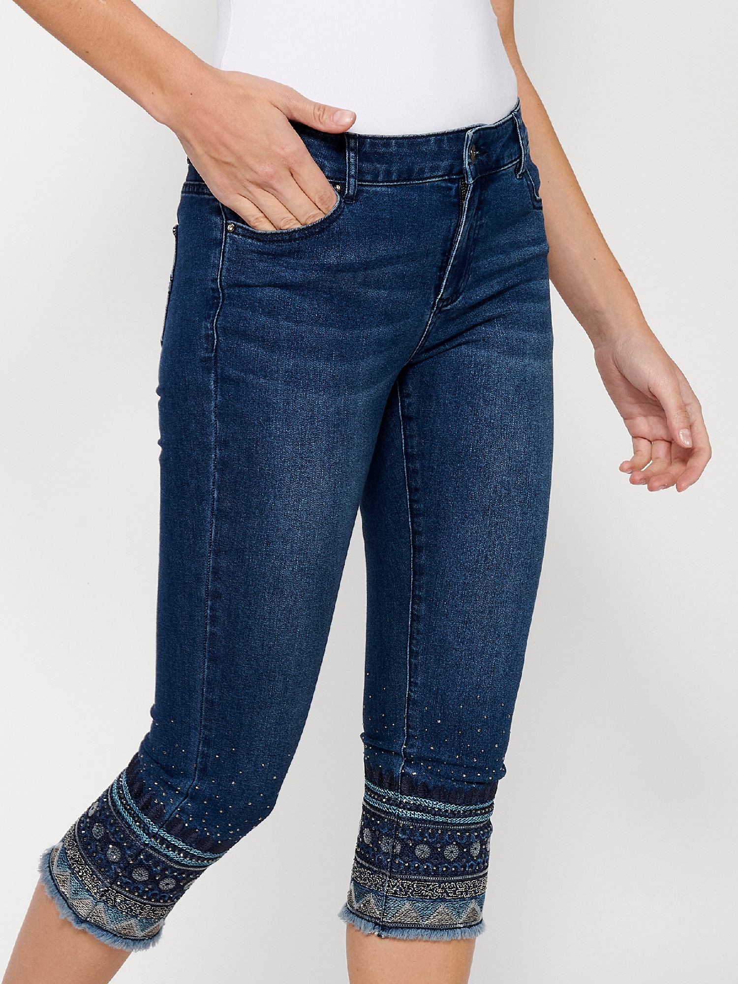 KOROSHI Džínsy béžová / modrá denim / svetlomodrá / priehľadná (obrázok 3)