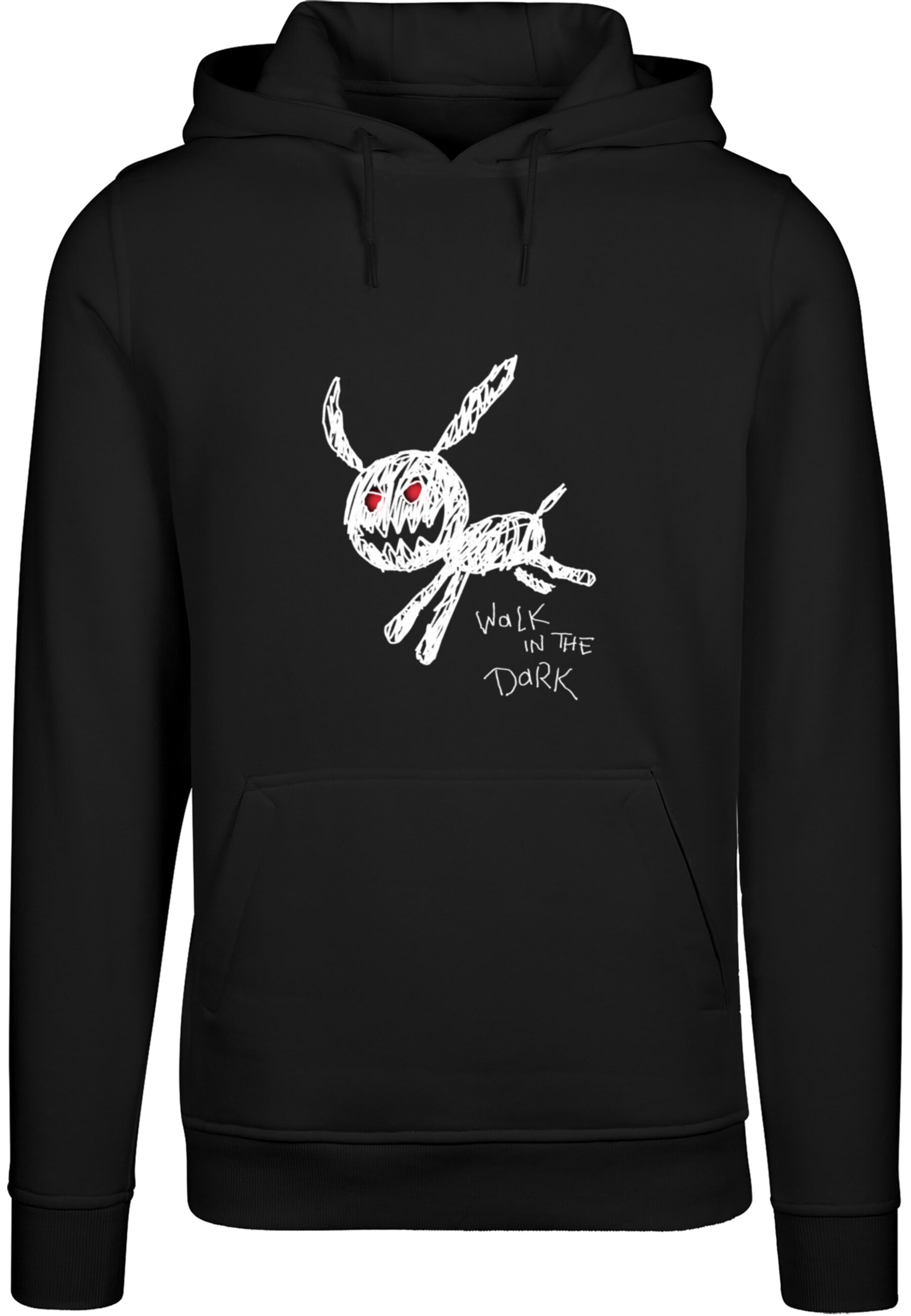 Mister Tee Sweatshirt 'Walk In The Dark' röd / svart herr