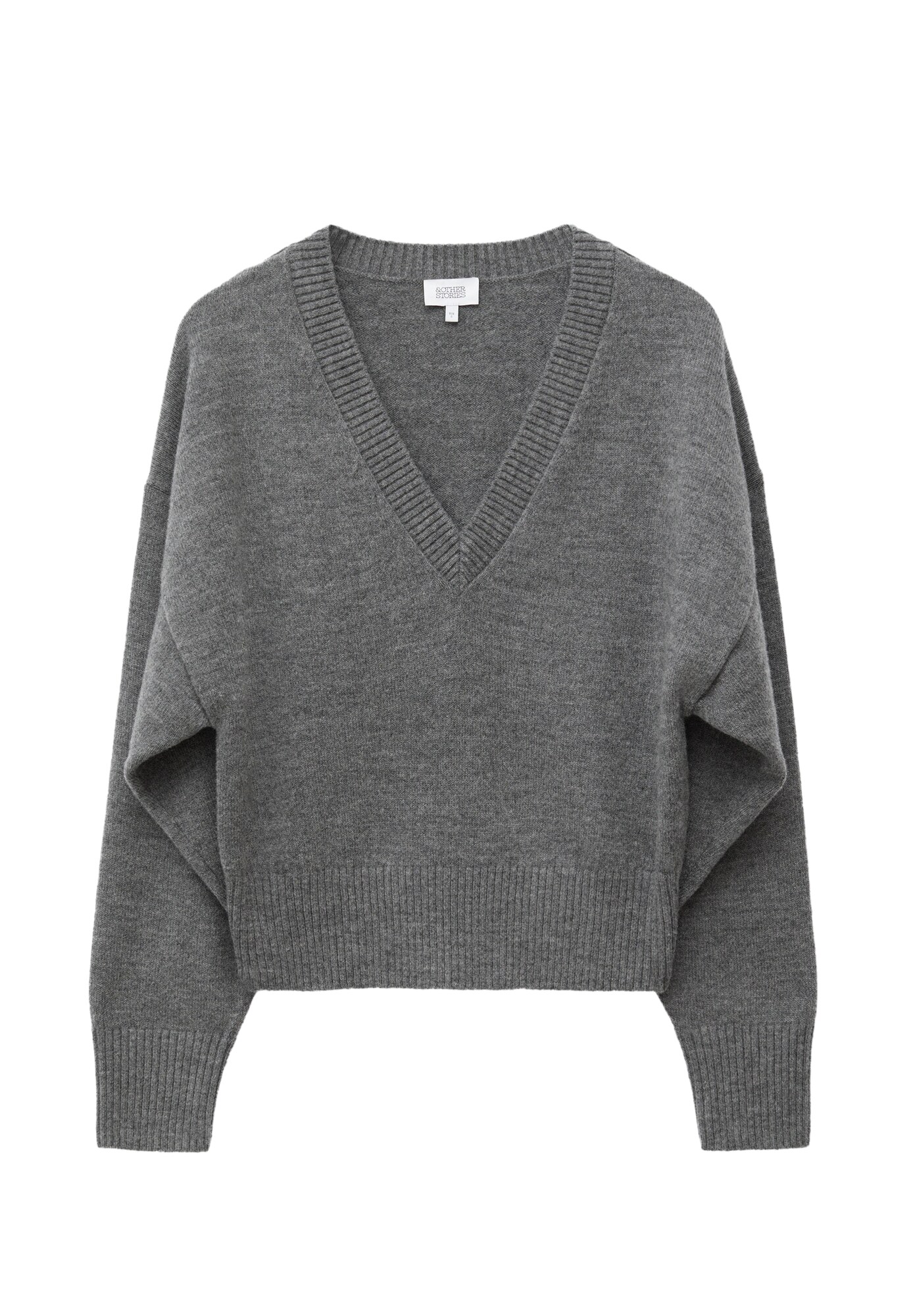 & Other Stories Jersey gris moteado