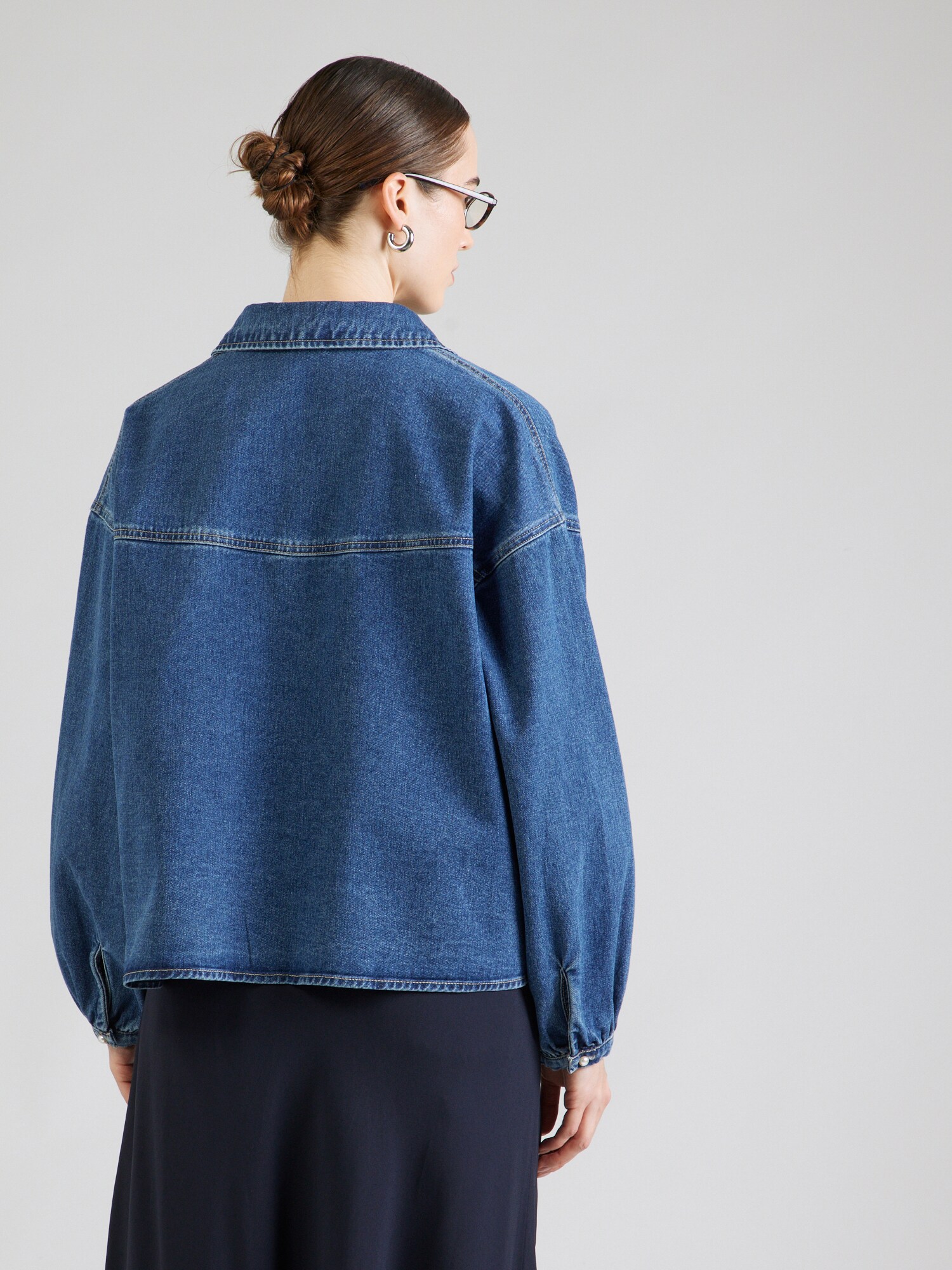 VERO MODA Blúzka 'VMElora' modrá denim (obrázok 4)