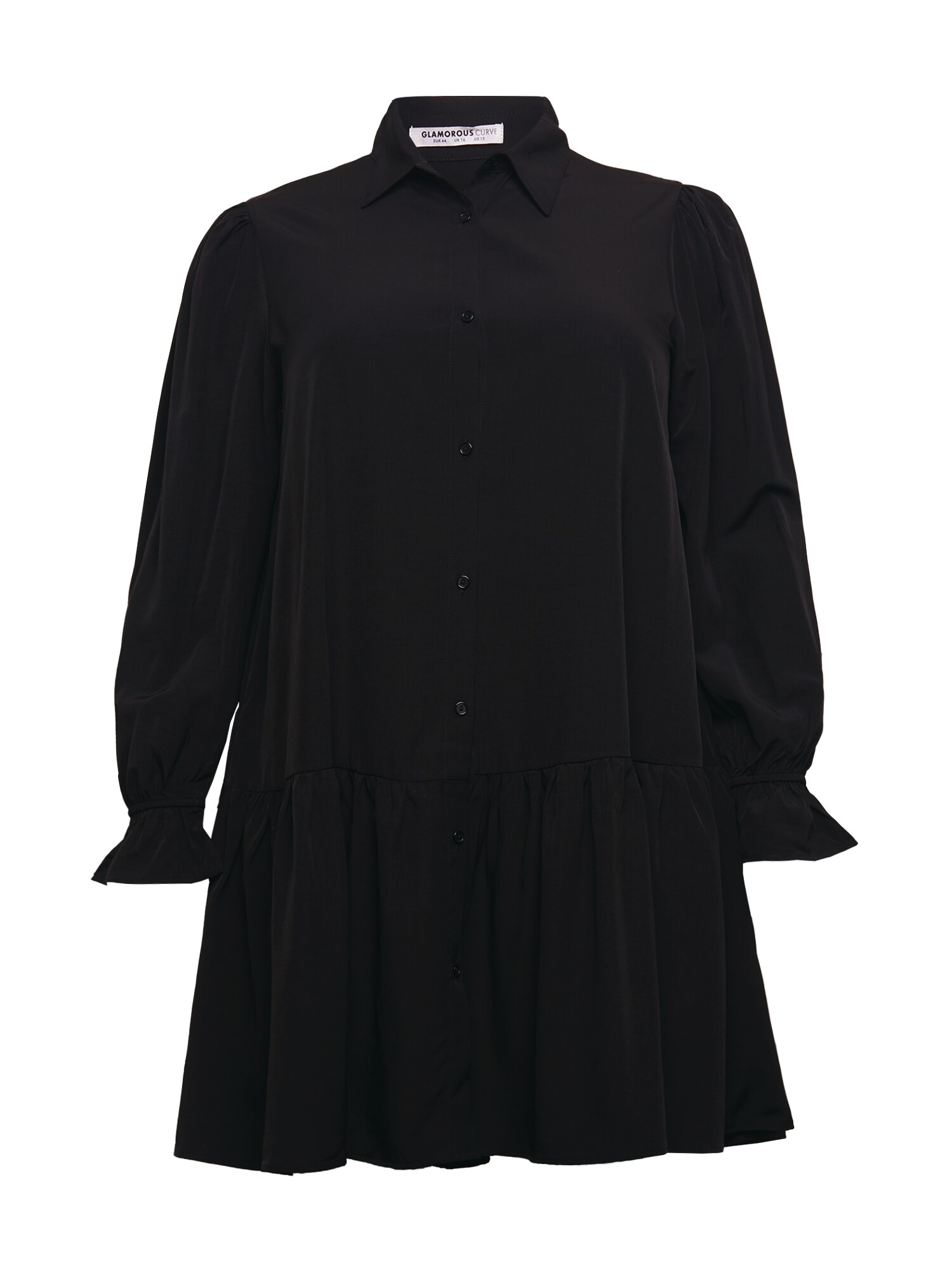 GLAMOROUS CURVE Palaidinės tipo suknelė juoda