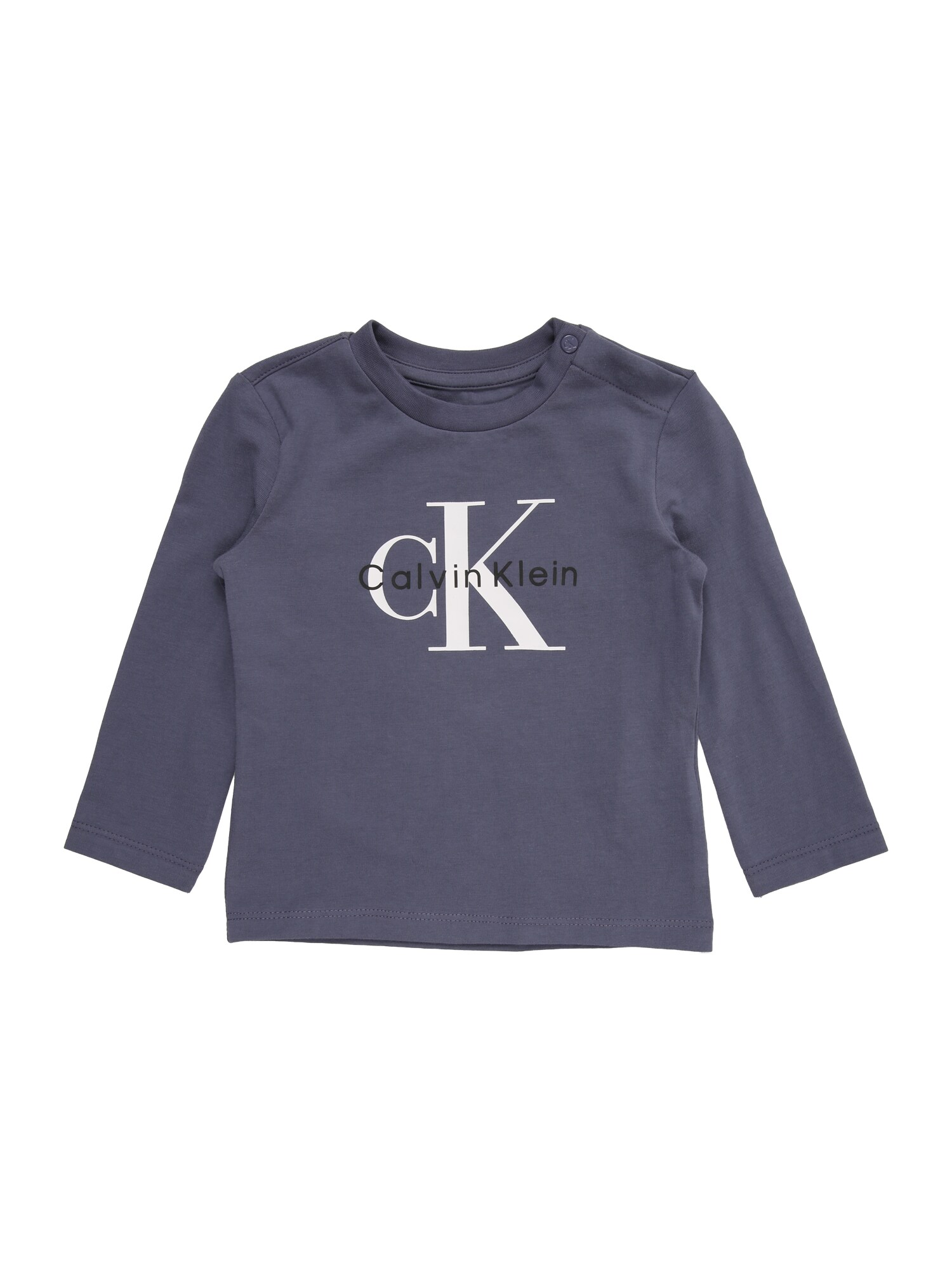 Calvin Klein Jeans Tricou  albastru porumbel / alb
