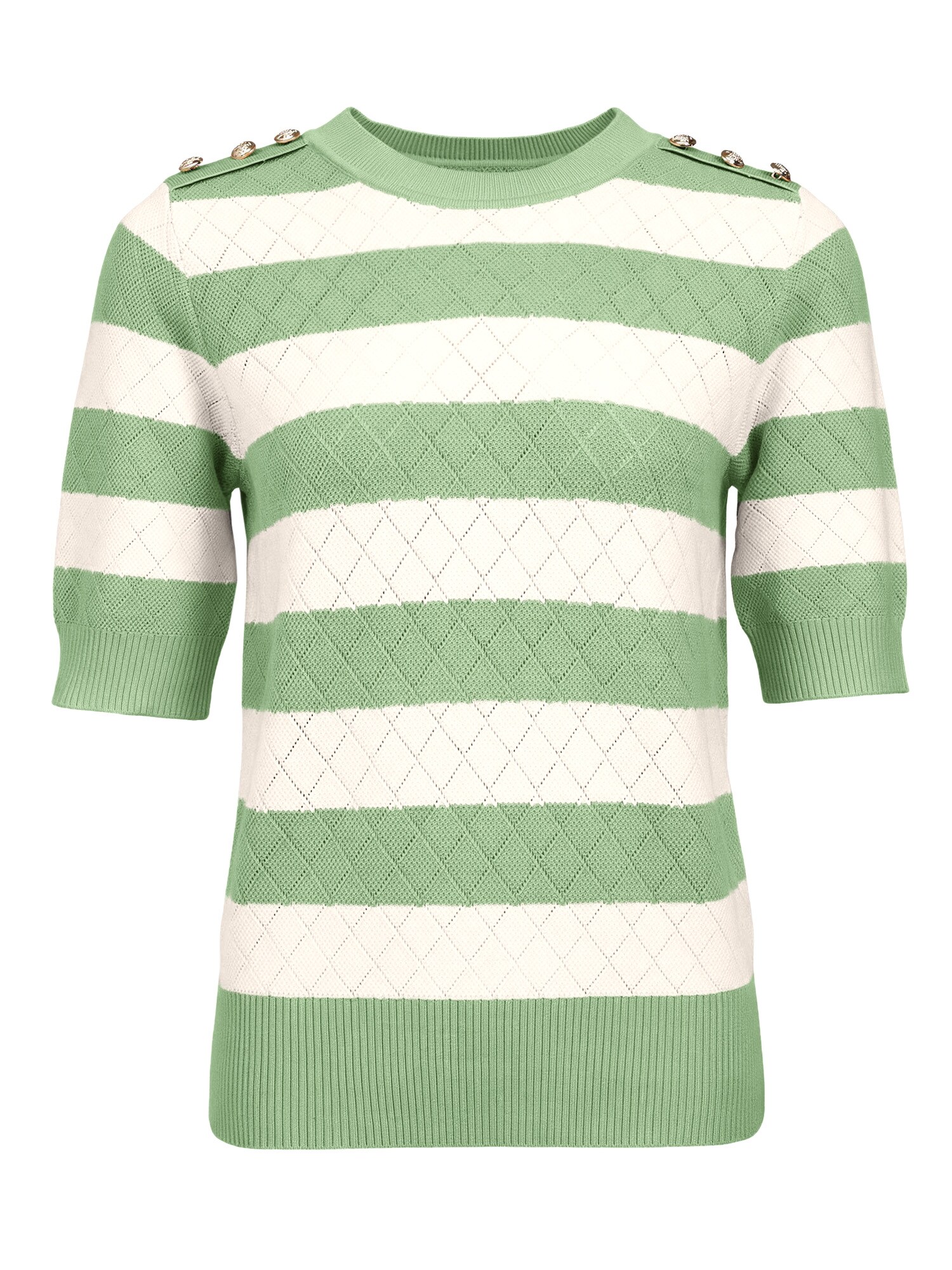 Imily Bela Jersey  verde claro / blanco