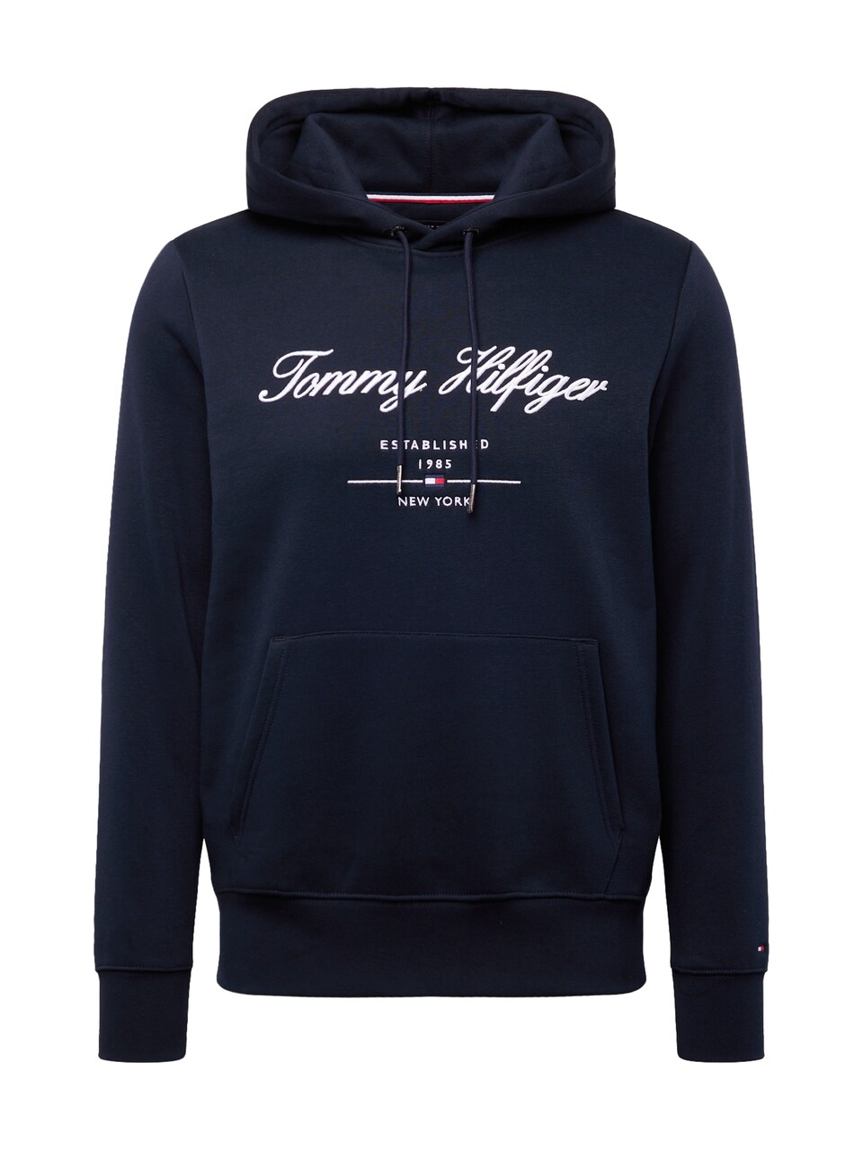 Sweatshirt 'Logo Embroidery' marinblå / röd