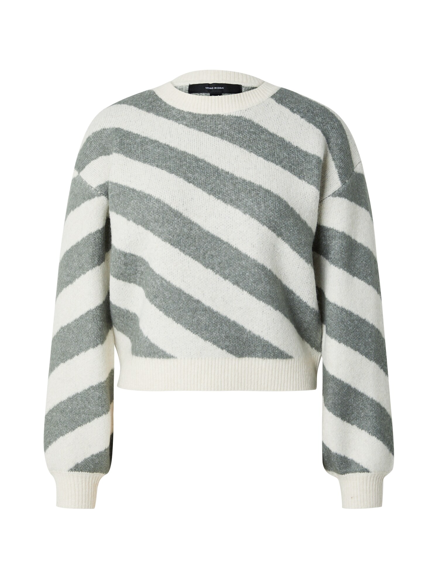 VERO MODA Pulóver  ekrü / szürke akciós termékkép 1