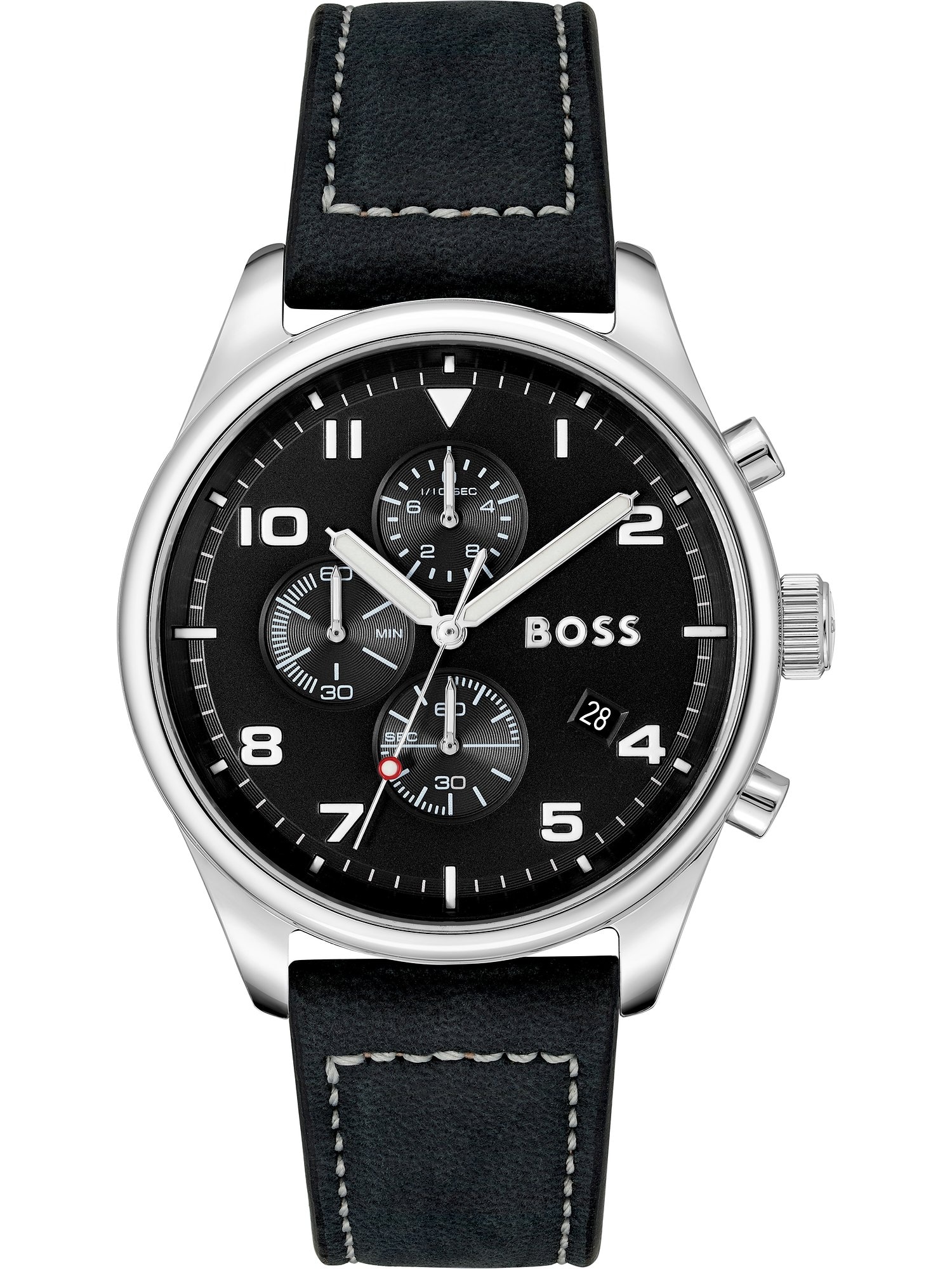 BOSS Black Analoginis (įprasto dizaino) laikrodis juoda / balta
