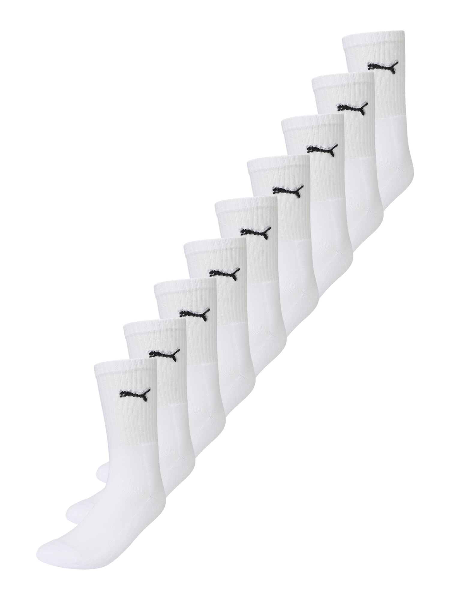 PUMA Șosete  negru / alb