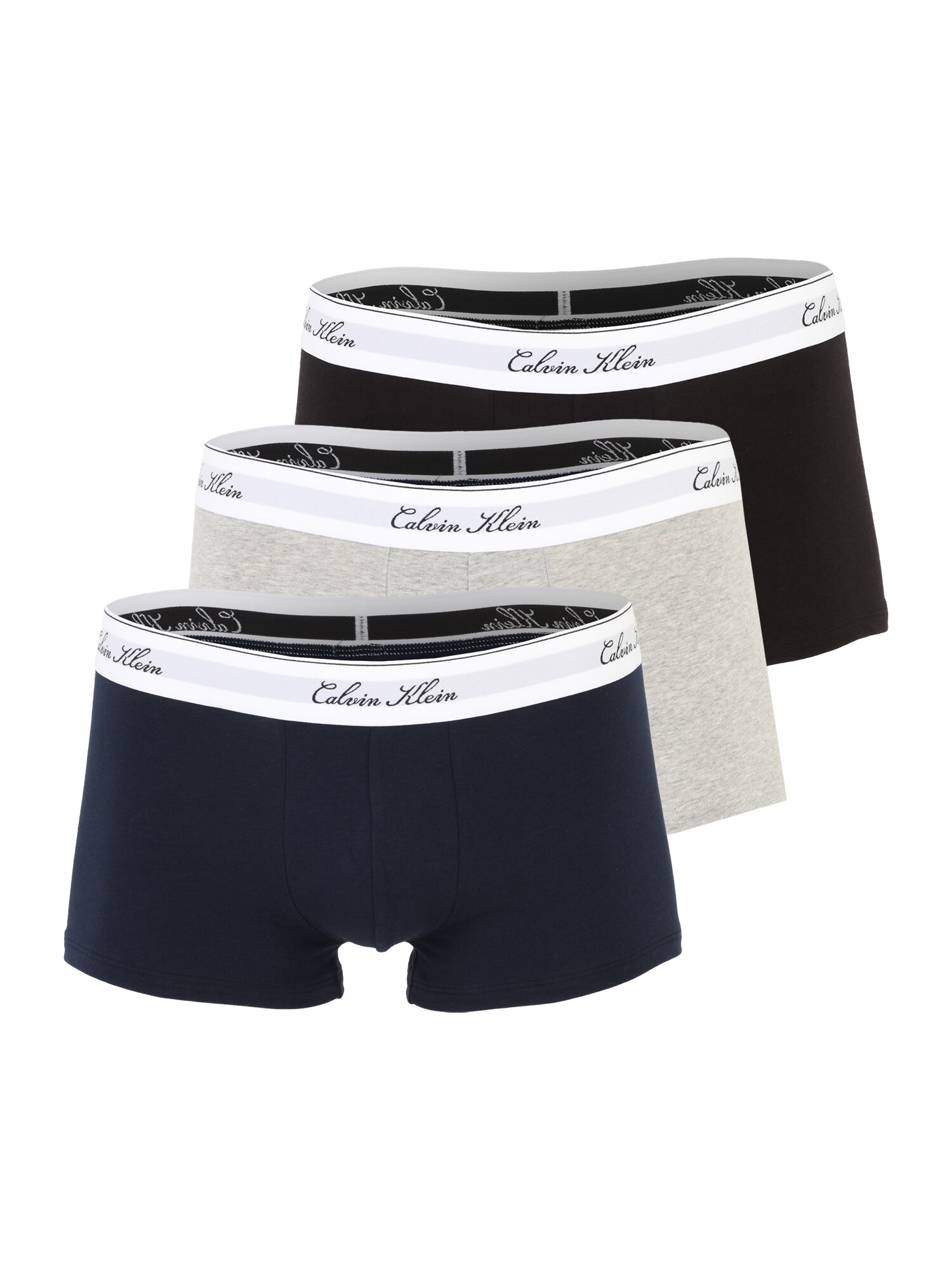 Calvin Klein Underwear Boxerky  modrá / sivá melírovaná / čierna