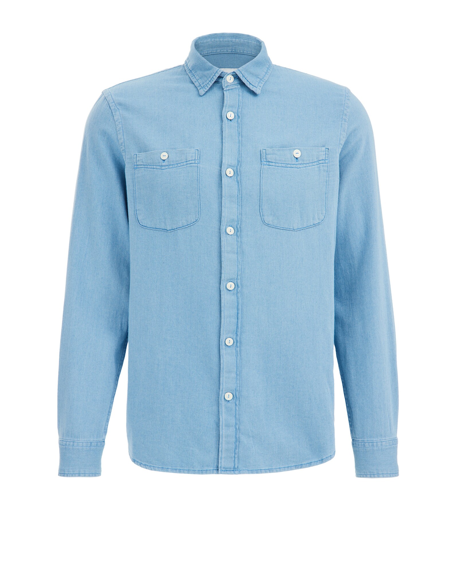 WE Fashion Košeľa  modrá denim