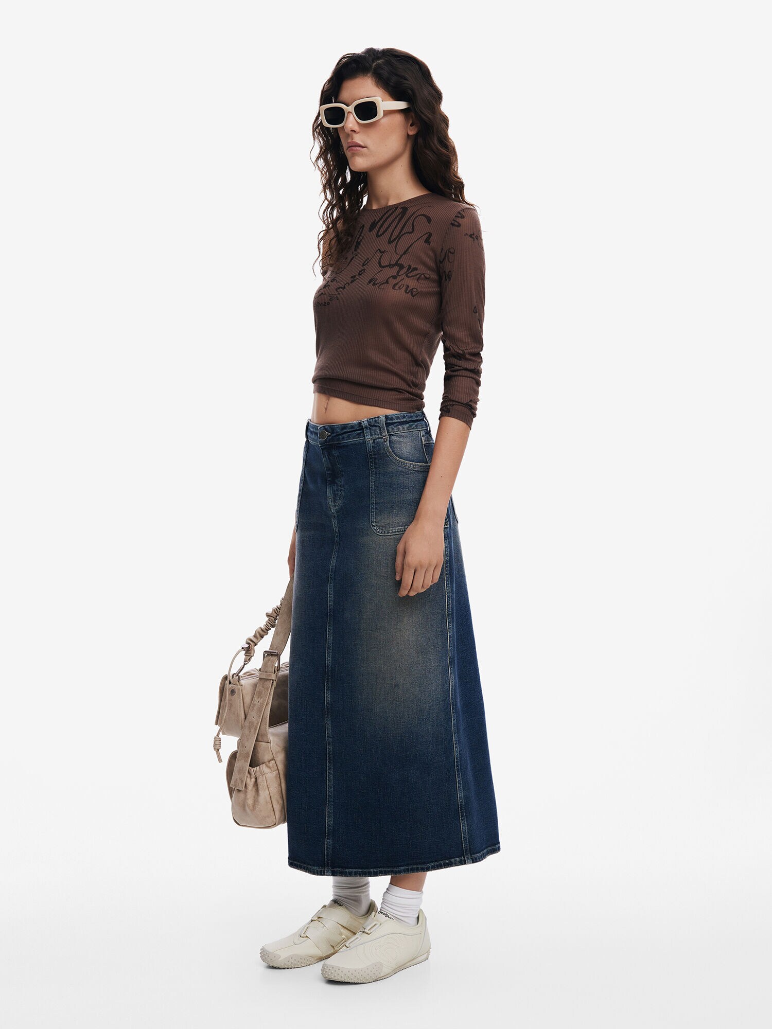 Desigual Póló  barna / fekete termék 2. képe