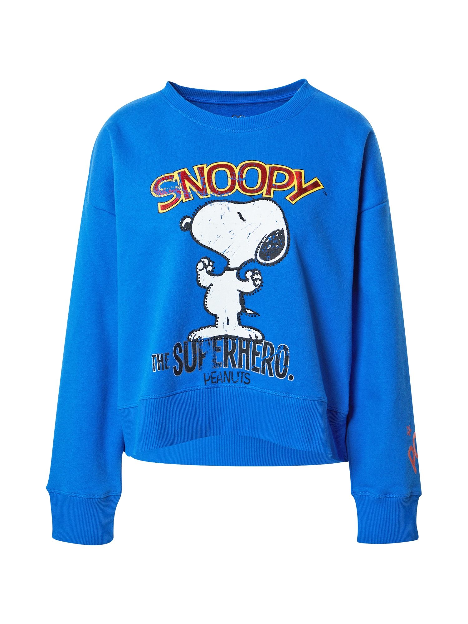 Frogbox Megztinis be užsegimo 'Snoopy Superhero' mėlyna / raudona / juoda / balta