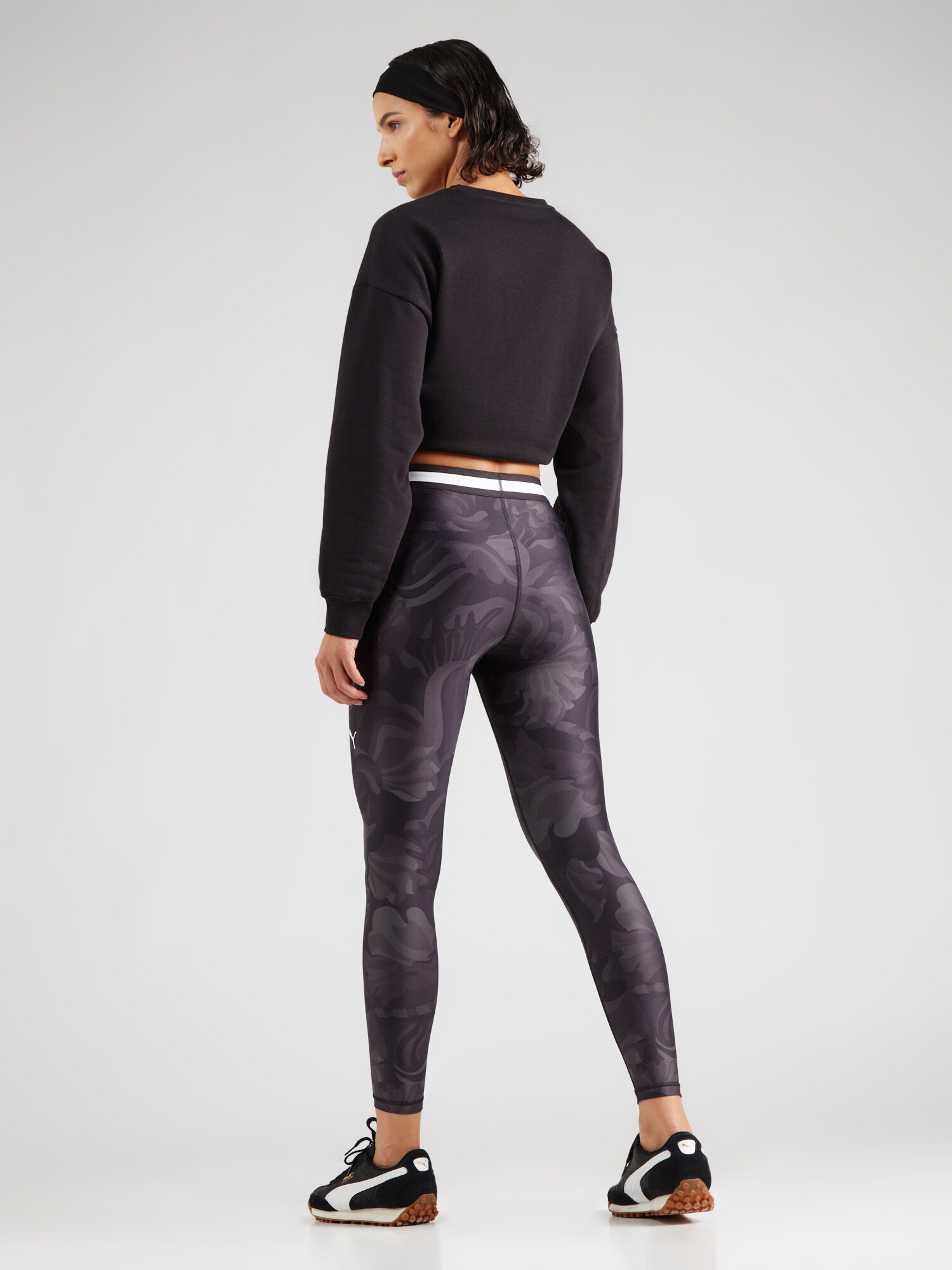 PUMA Sportnadrágok  sötétszürke / fekete / fehér termék 2. képe