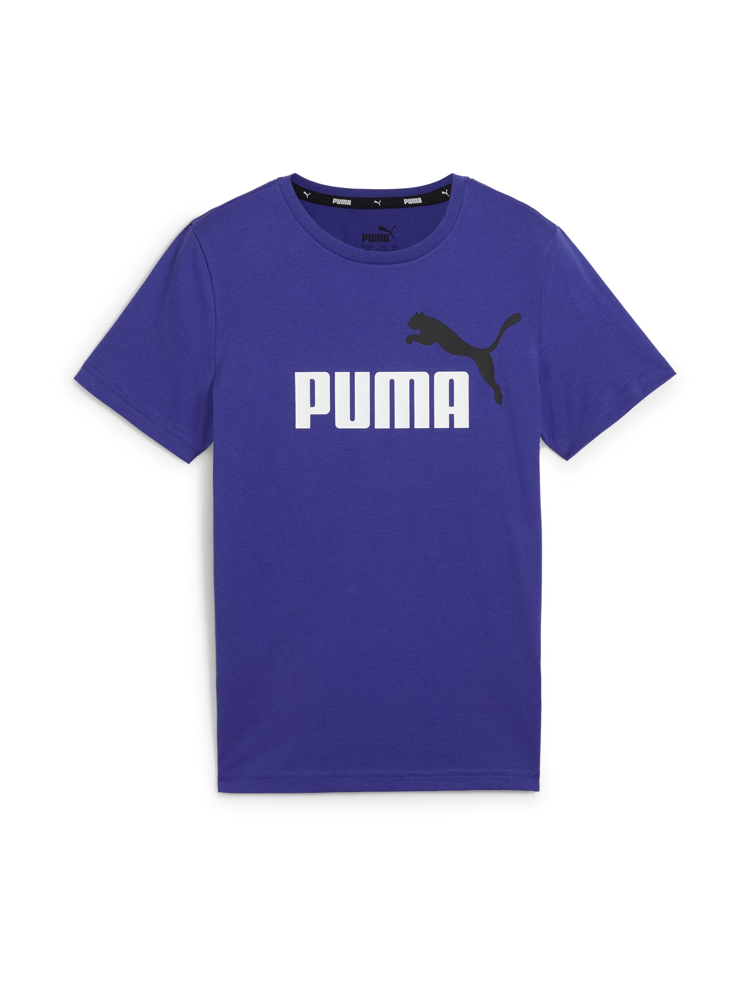 PUMA Tričko 'ESS+'  indigo / čierna / biela